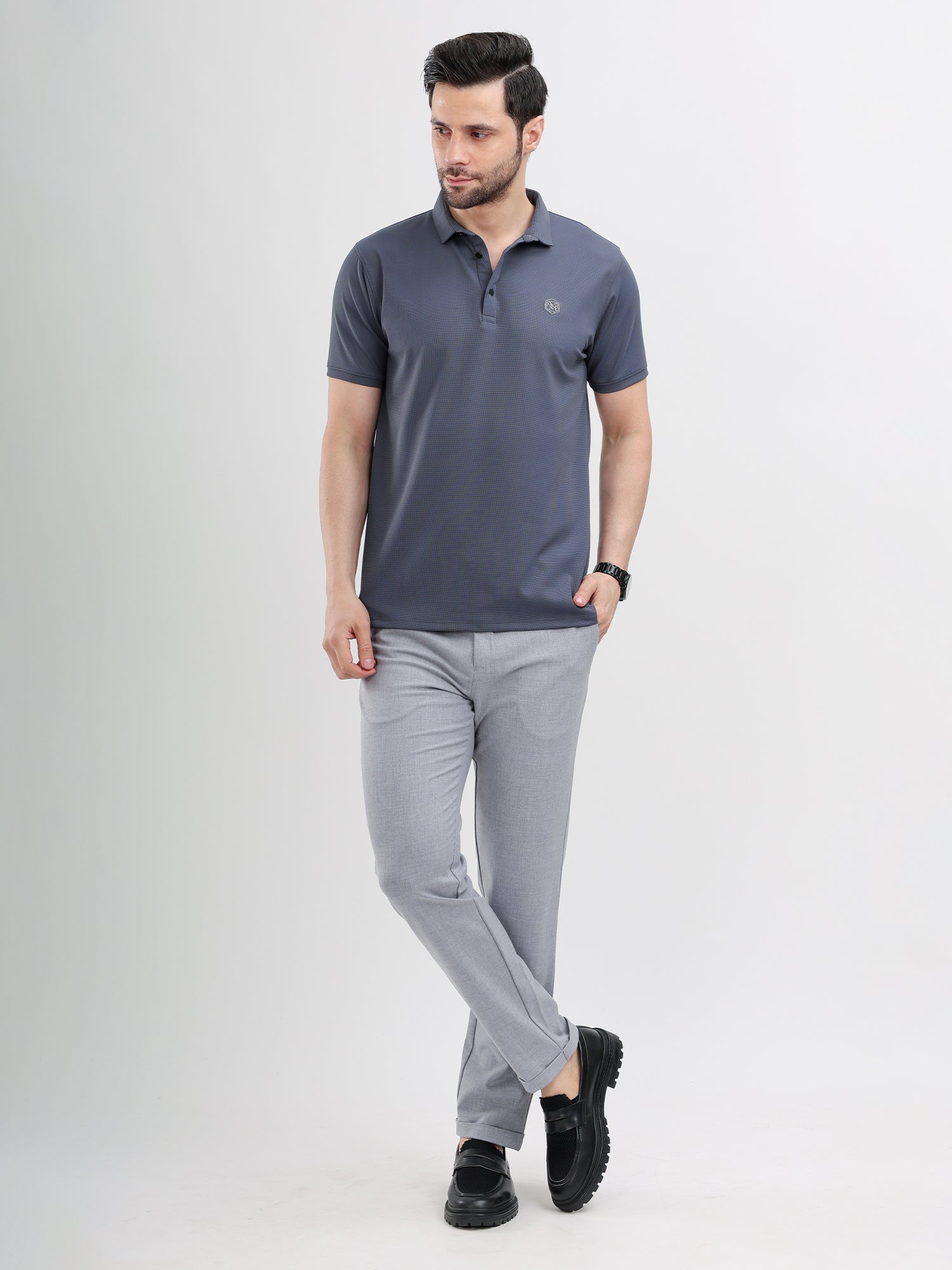 M Excess Shadow Blue Classic Polo
