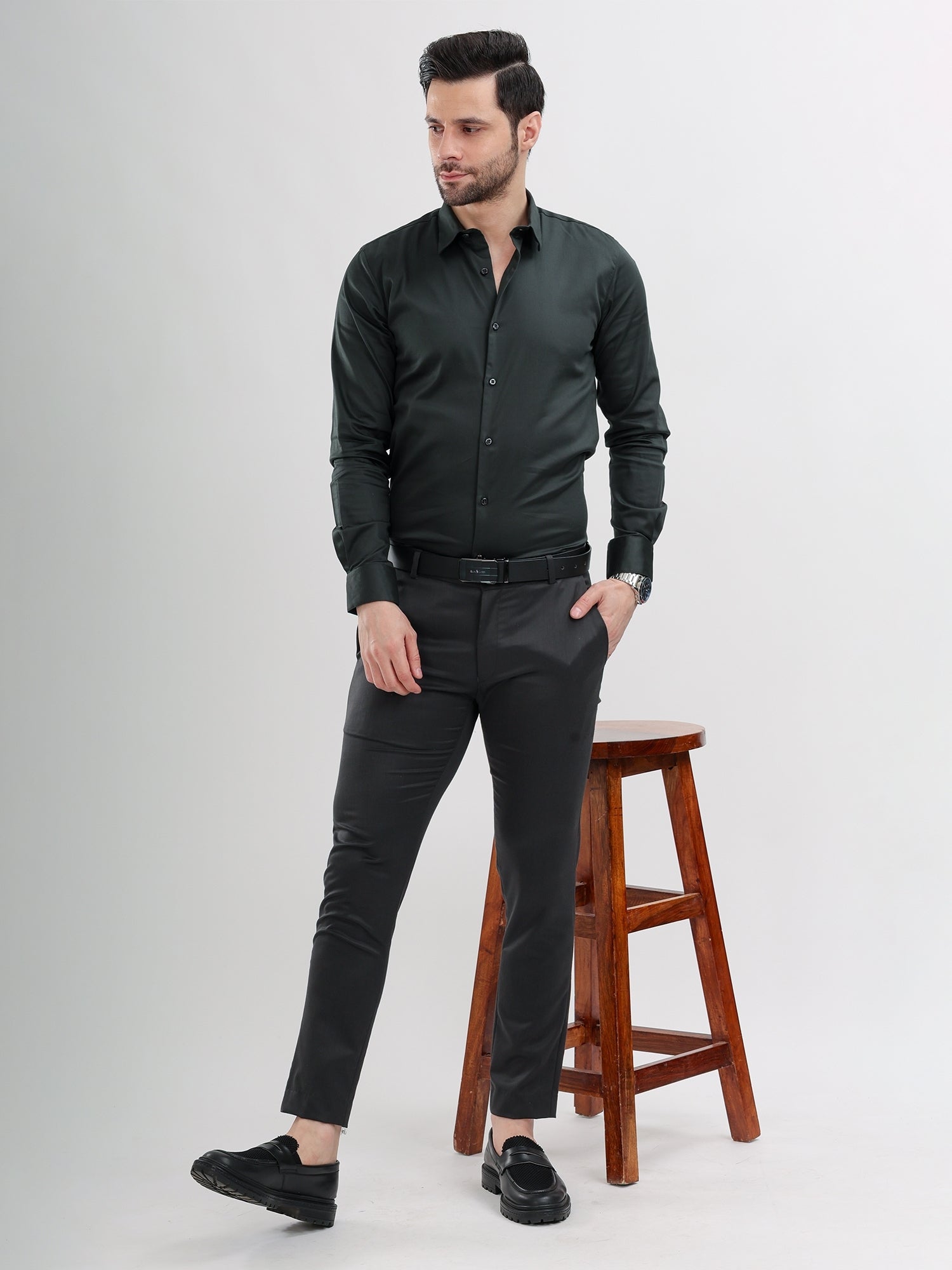 M Excess Slate Grey Everyday Formal Trousers