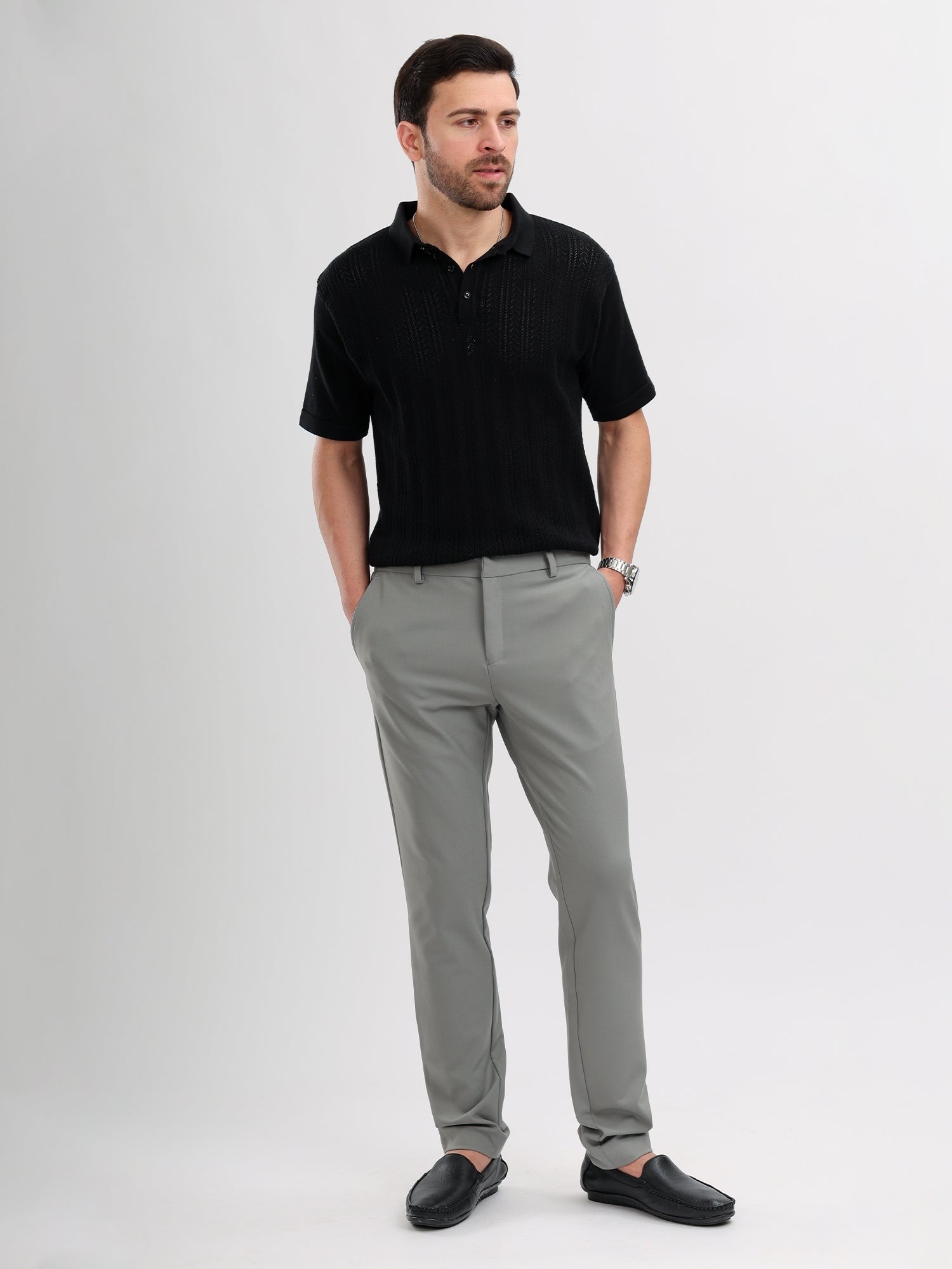 M Excess Light Grey Travel Pants