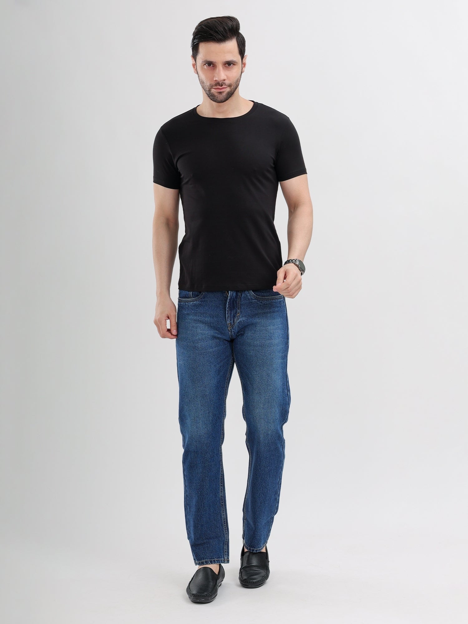 M Excess Blue Relaxed Fit Jeans