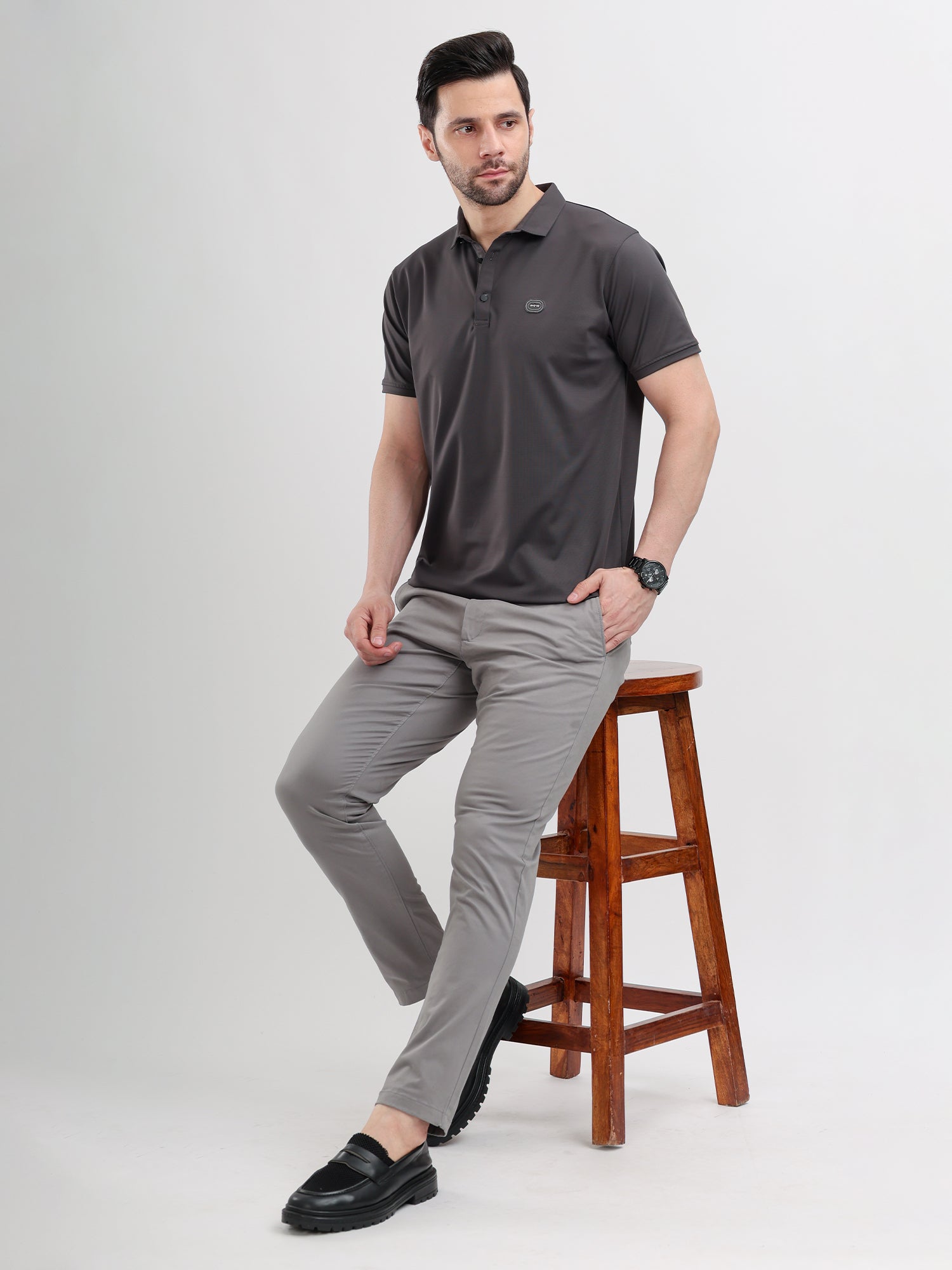 M Excess Dark Grey Classic Polo