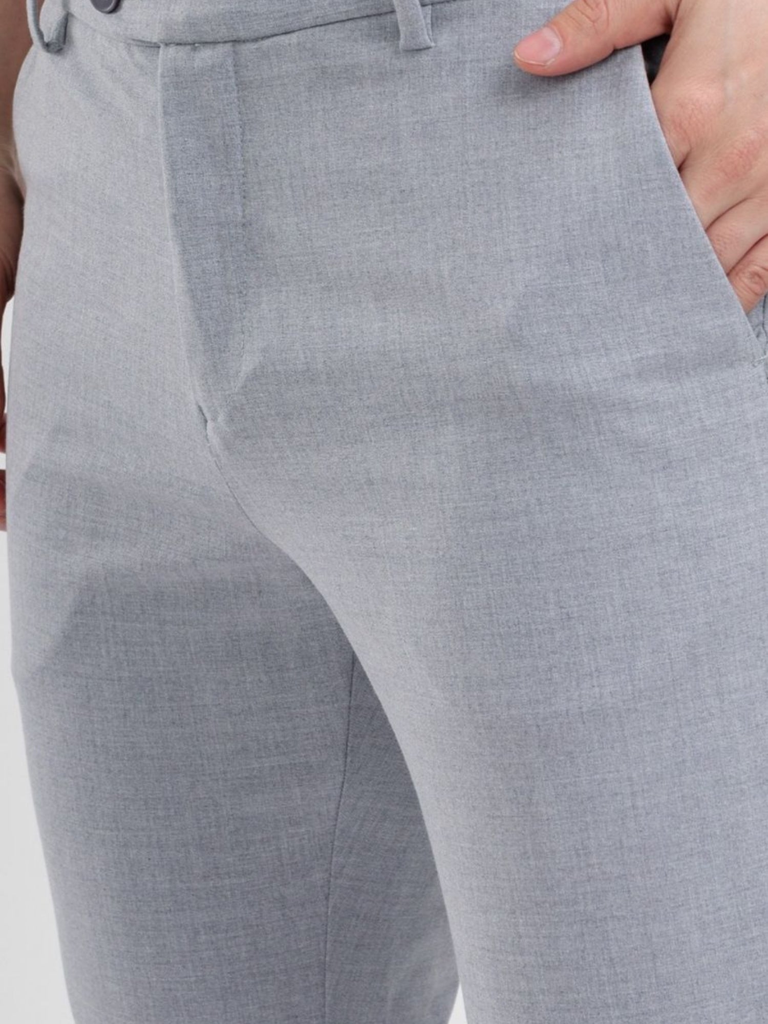M Excess Light Grey Tailored Trousers