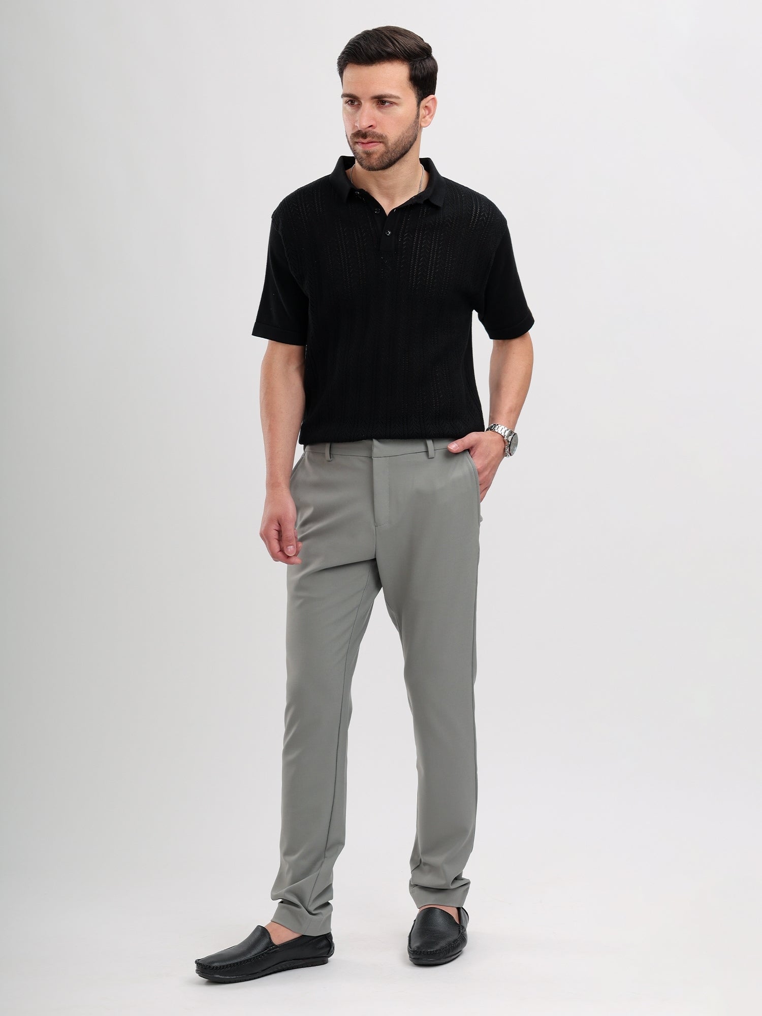 M Excess Light Grey Travel Pants