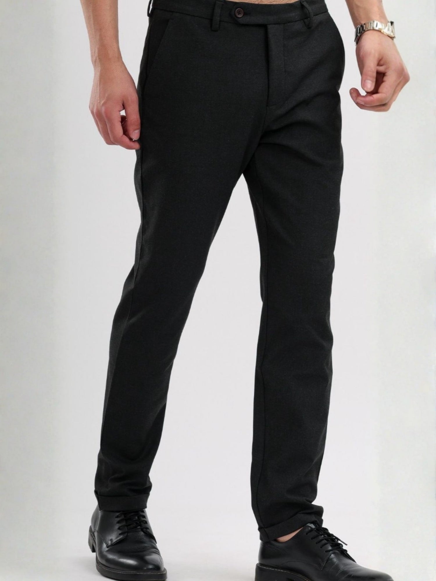 M Excess Charcoal Grey Tailored Trousers
