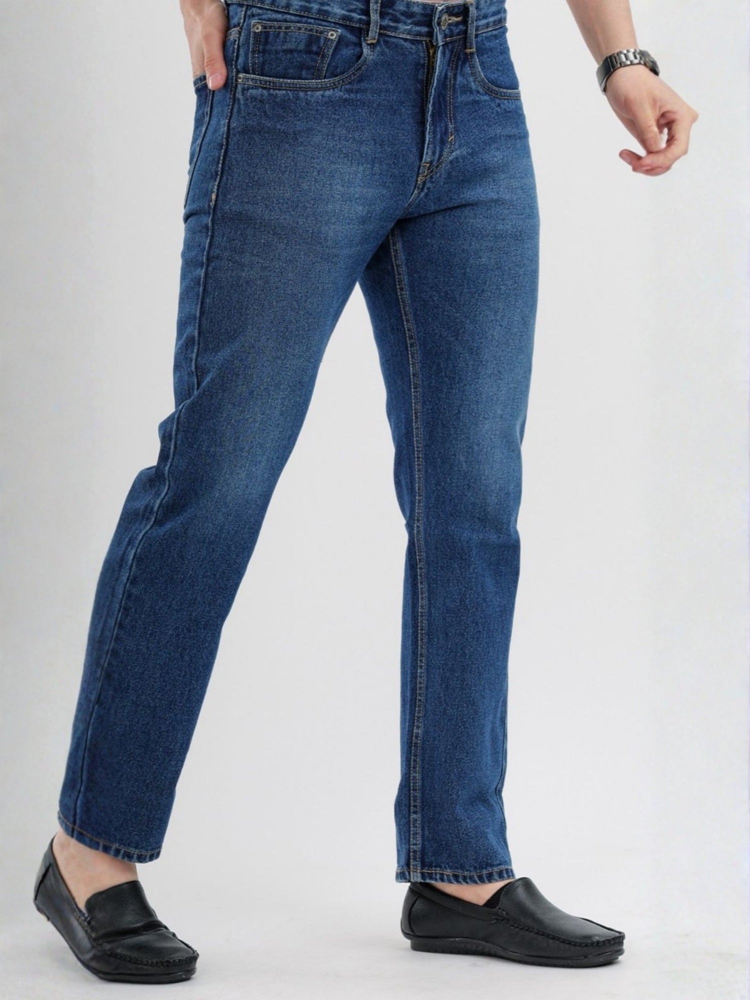 M Excess Blue Relaxed Fit Jeans