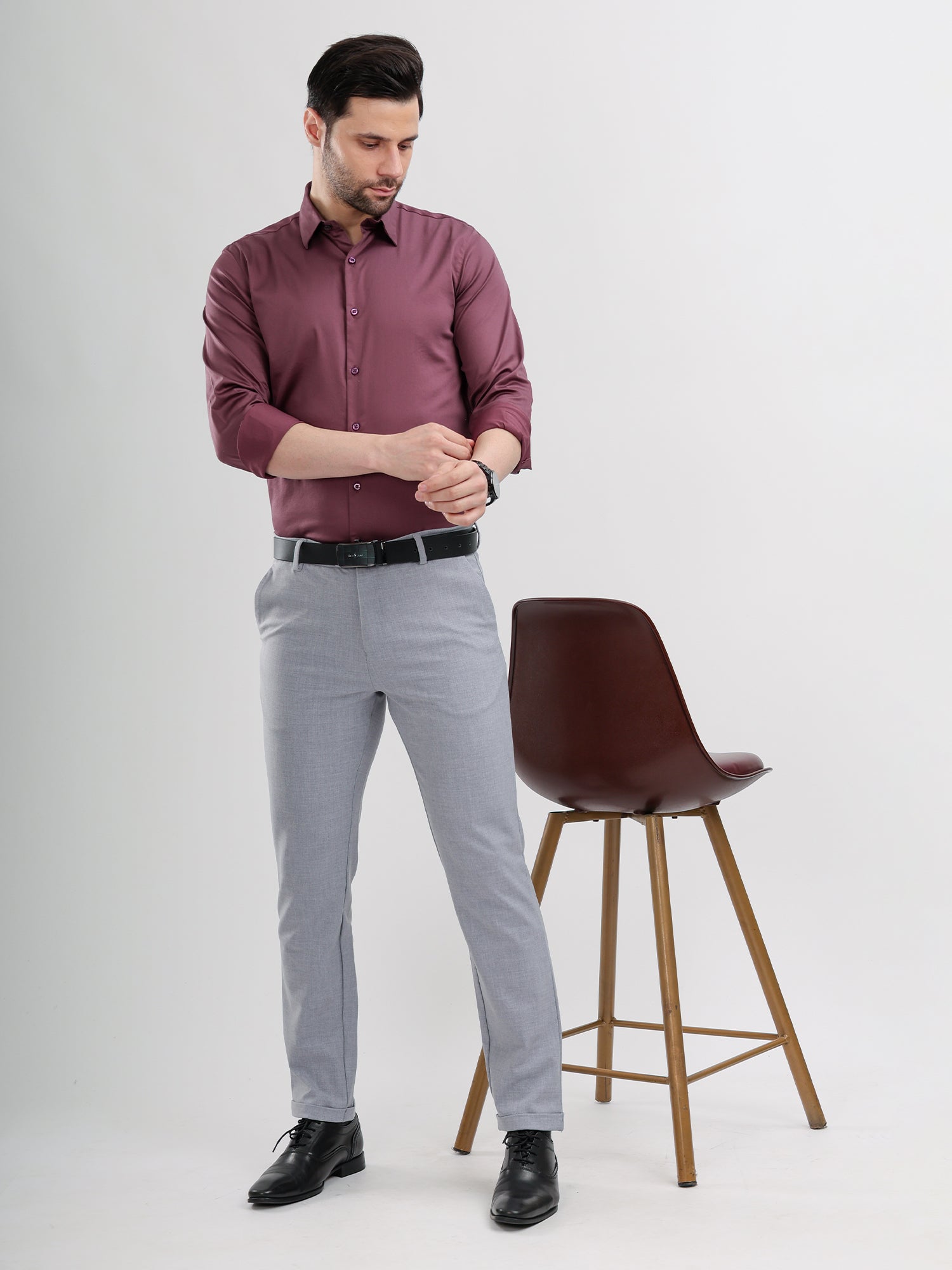 M Excess Dark Pink Signature Shirt
