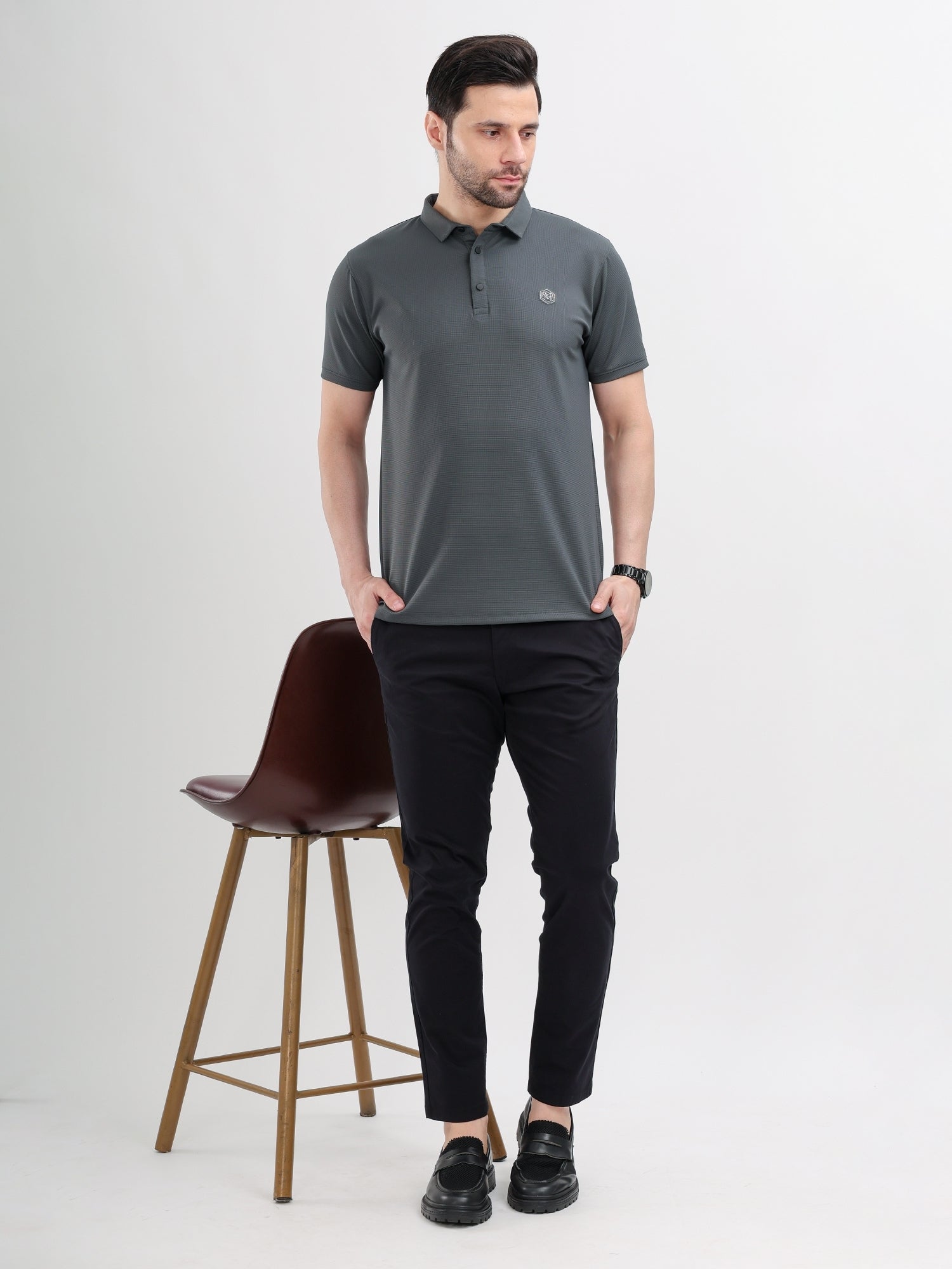 M Excess Black All Day Chinos