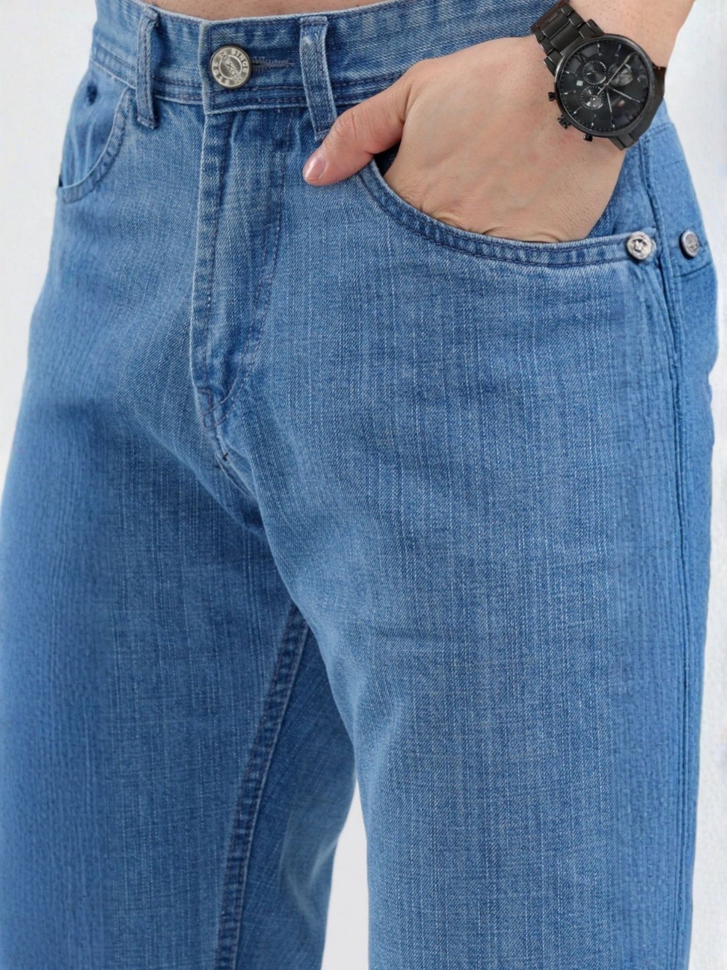 M Excess Light Blue Relaxed Fit Jeans