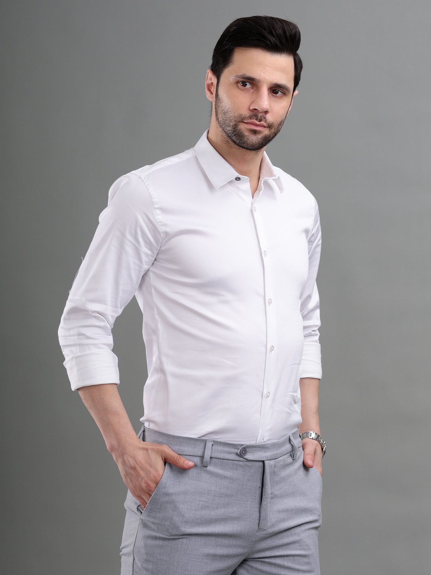 M Excess White Signature Shirt