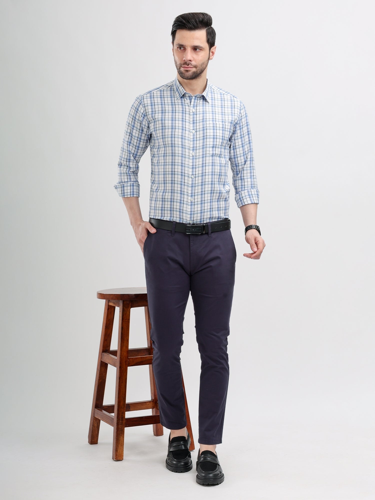 M Excess Navy Blue All Day Chinos