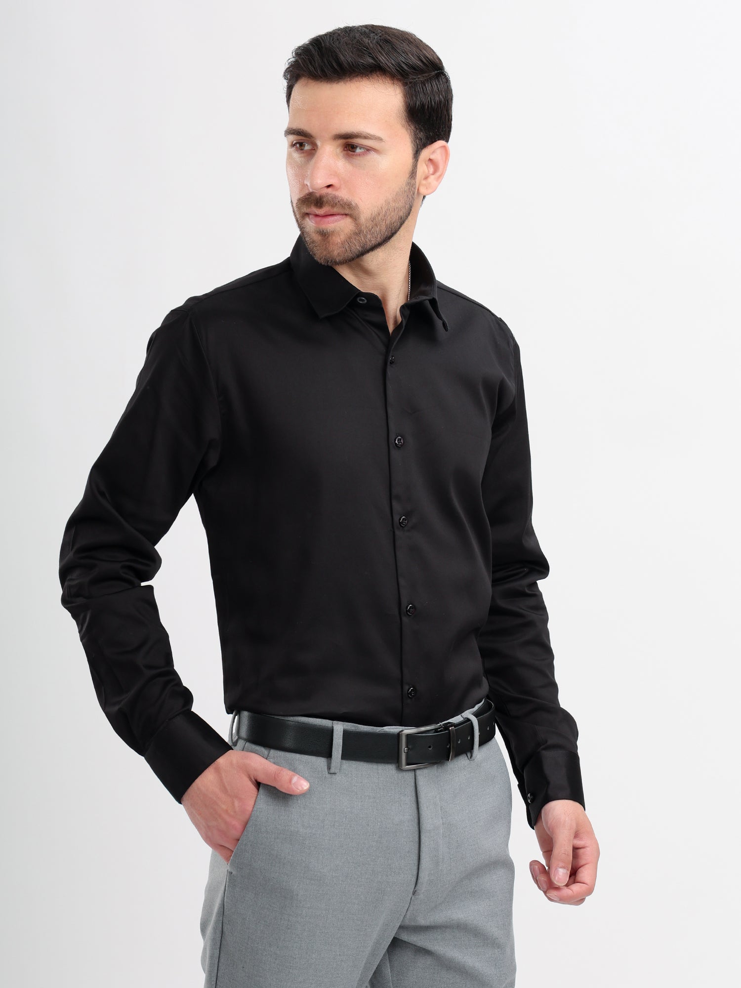 M Excess Black Signature Shirt