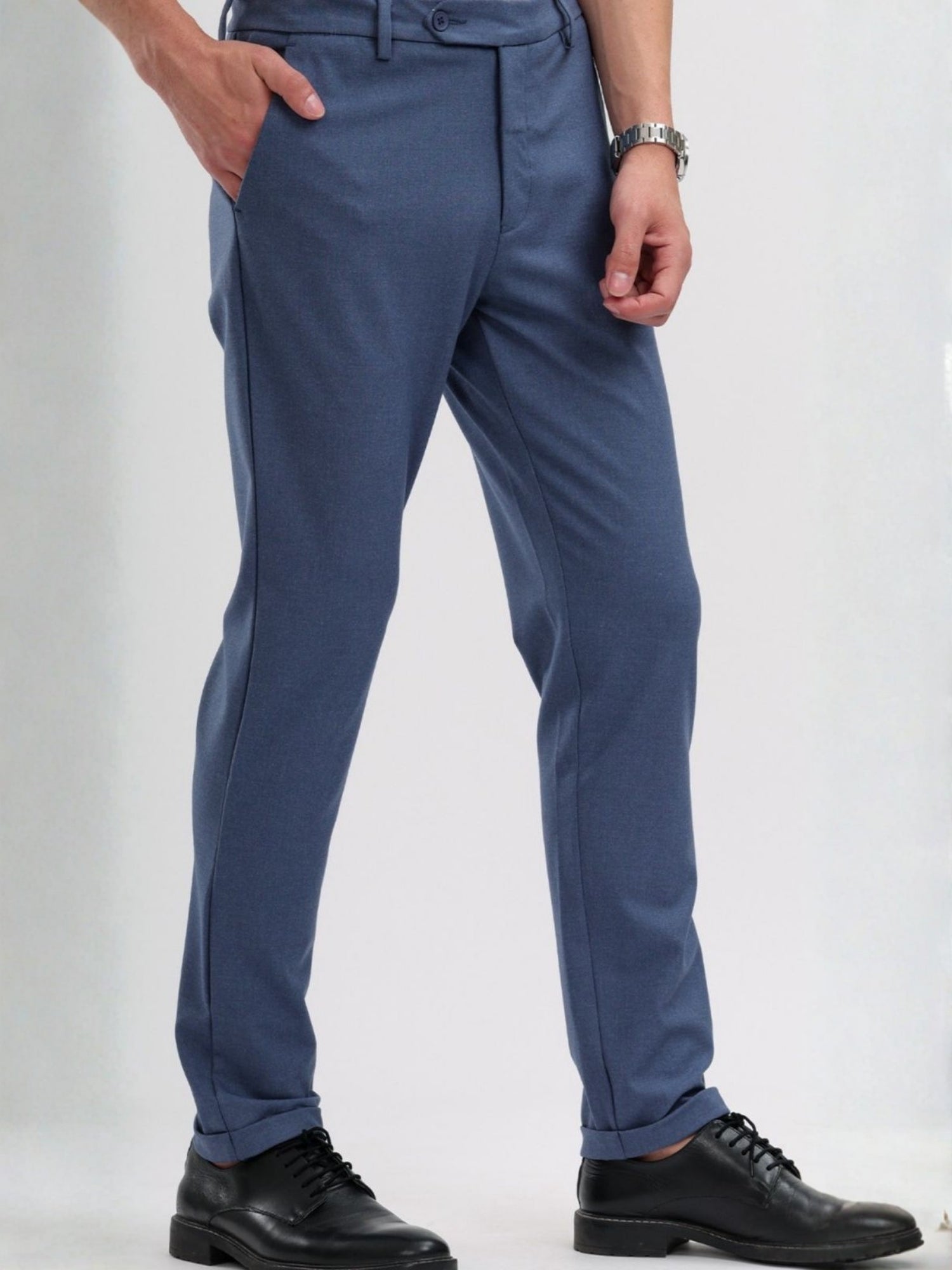 M Excess Blue Tailored Trousers
