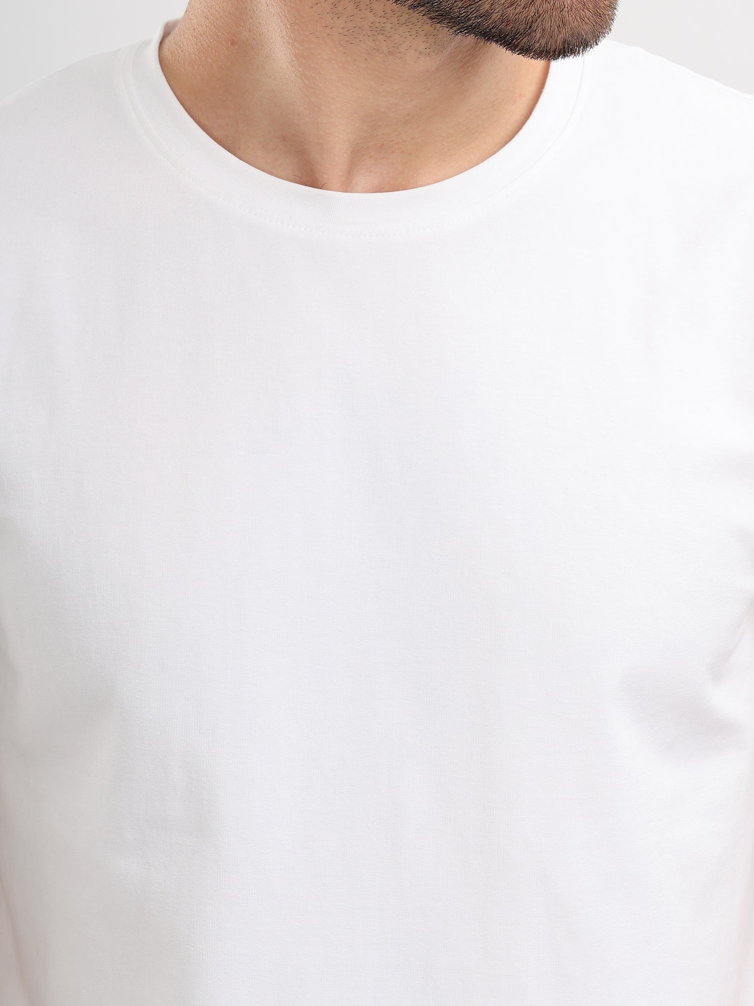 M Excess White Essential Crew Neck T-Shirts