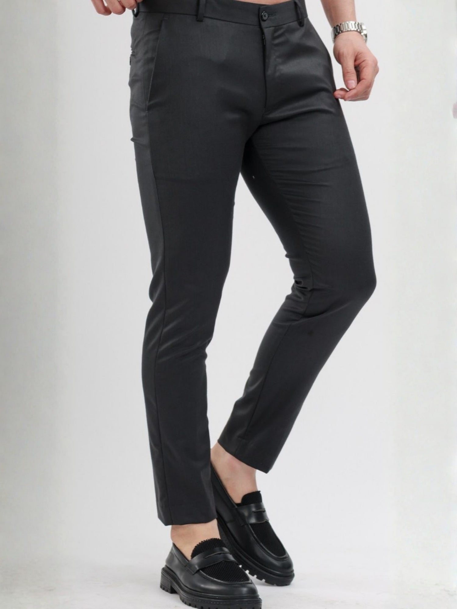 M Excess Slate Grey Everyday Formal Trousers