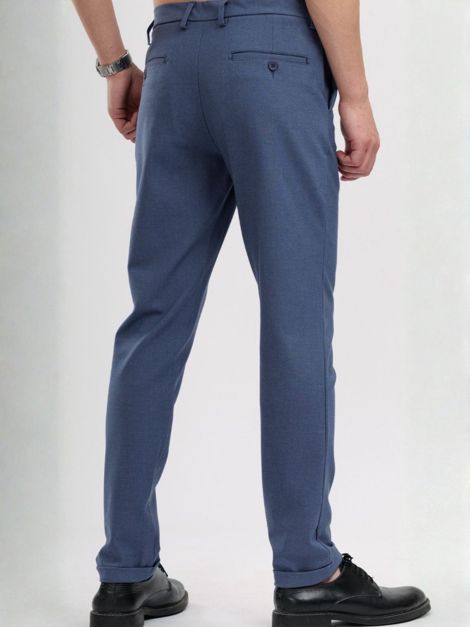 M Excess Blue Tailored Trousers