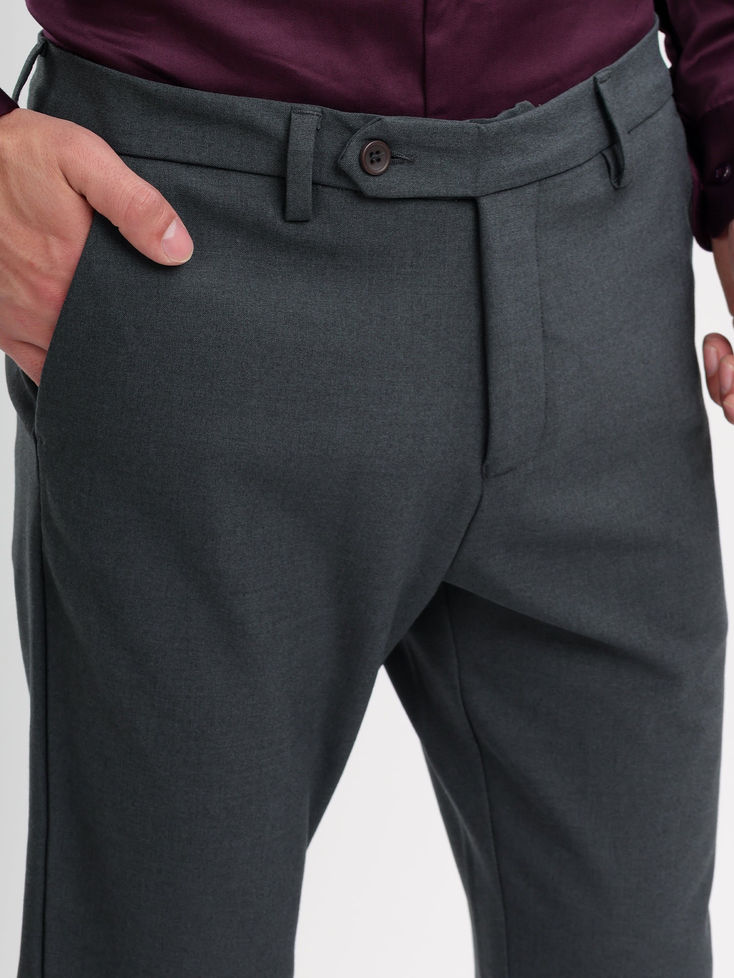 M Excess Dark Grey Tailored Trousers