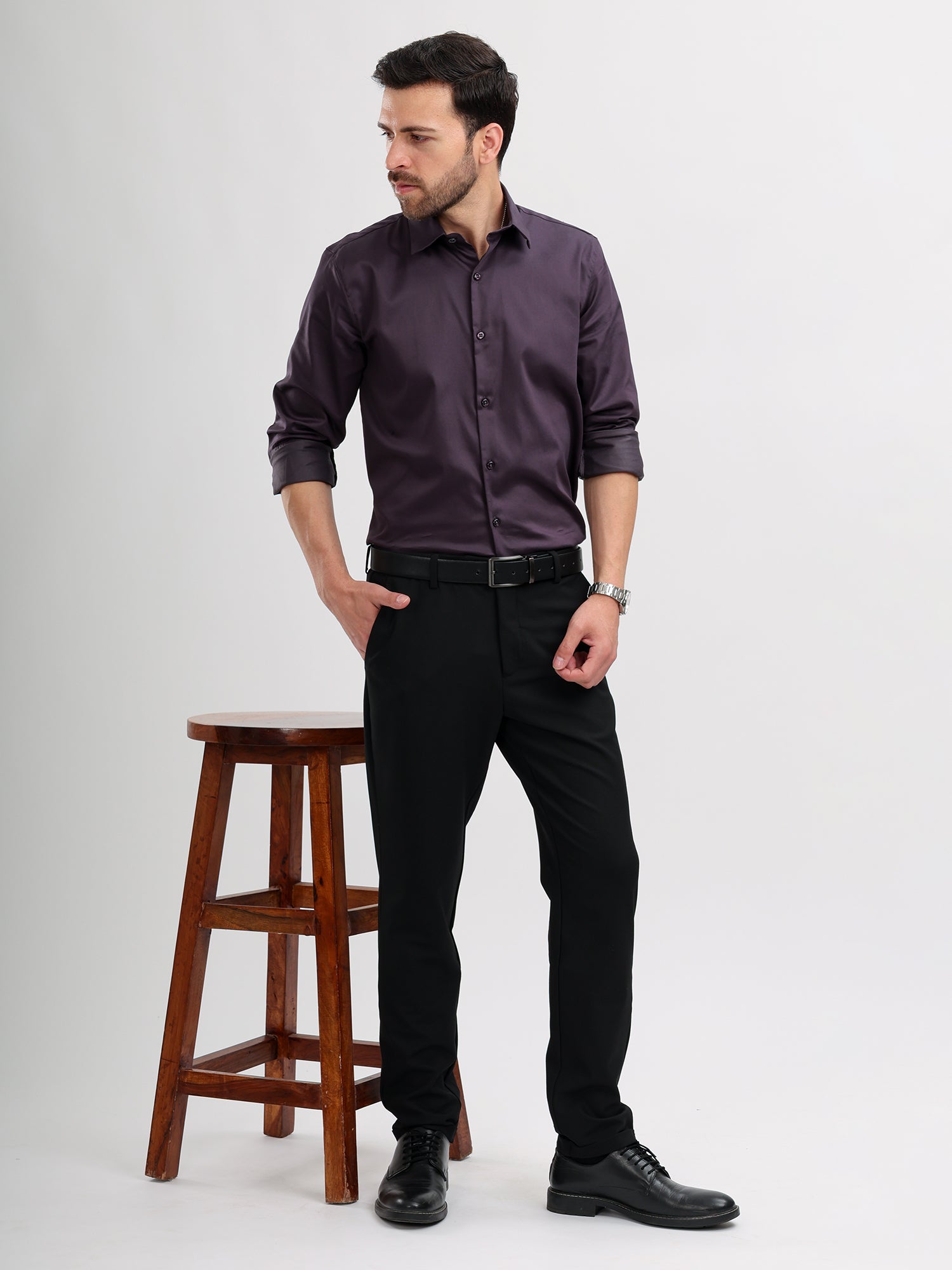 M Excess Dark Purple Signature Shirt