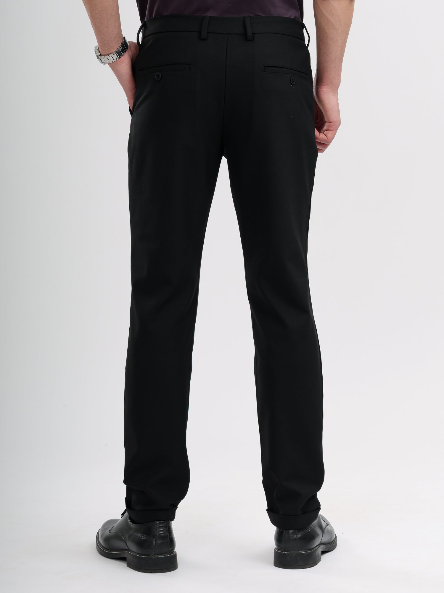 M Excess Black Tailored Trousers