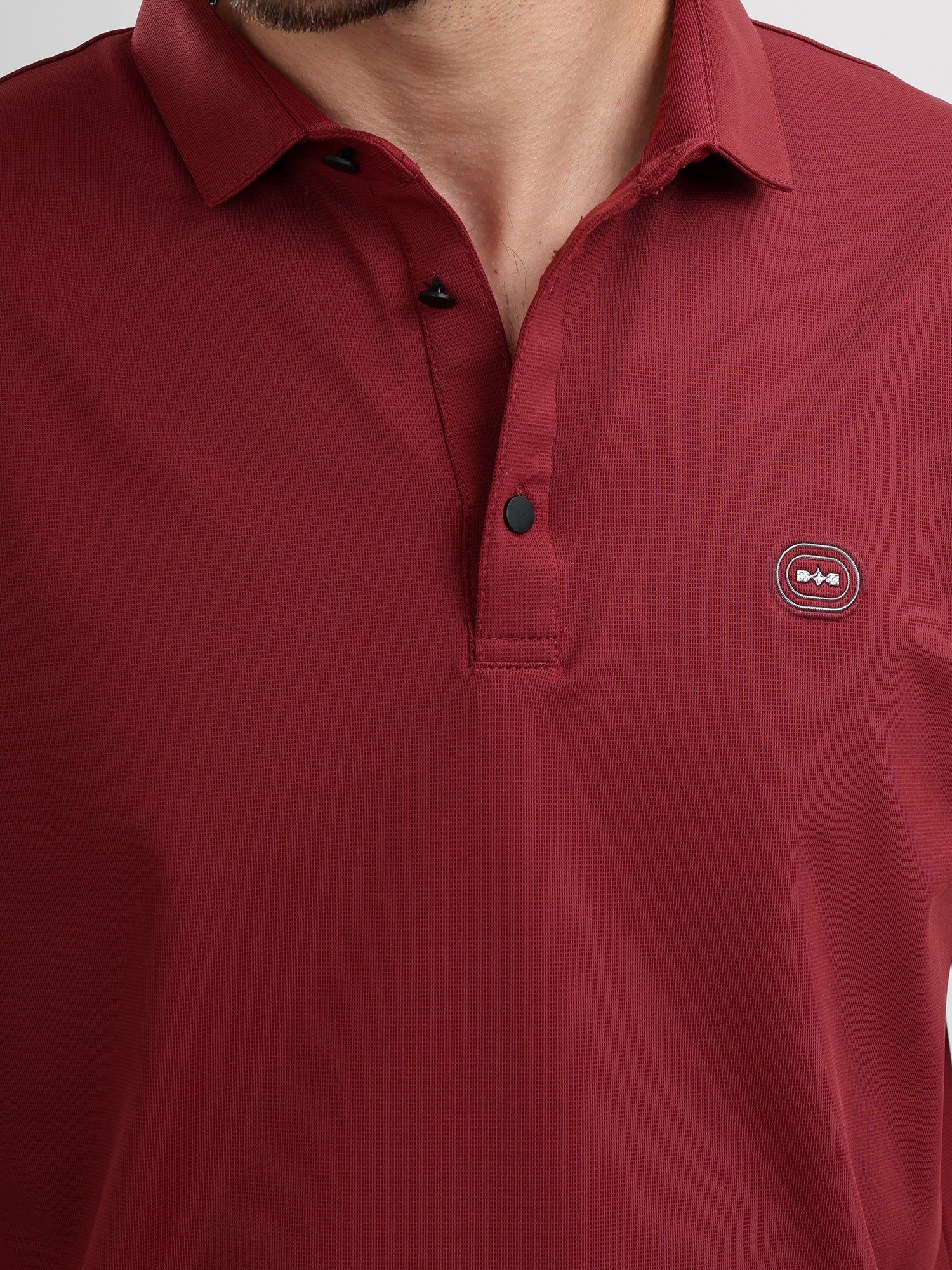 M Excess Dark Red Classic Polo