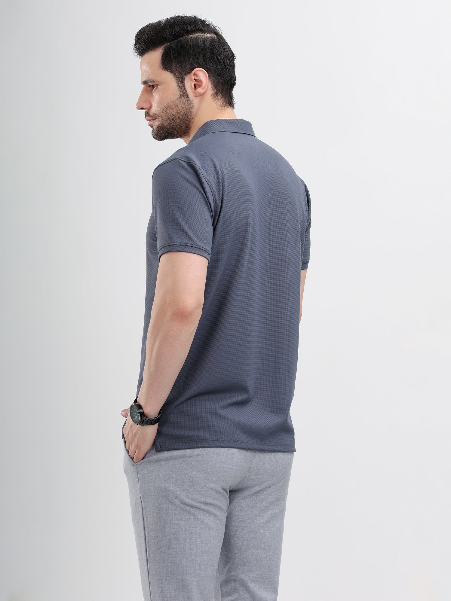 M Excess Shadow Blue Classic Polo