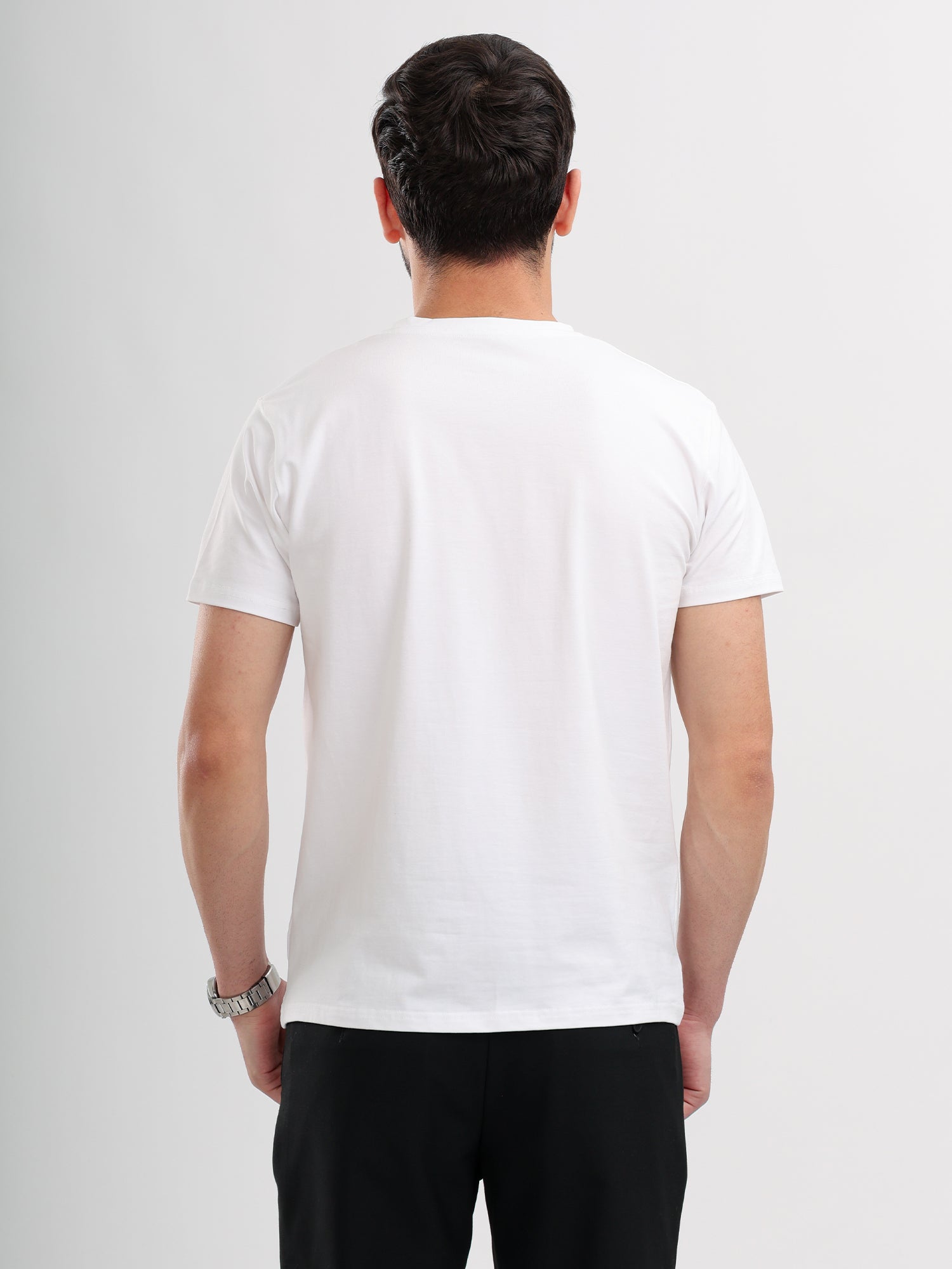 M Excess White Essential Crew Neck T-Shirts