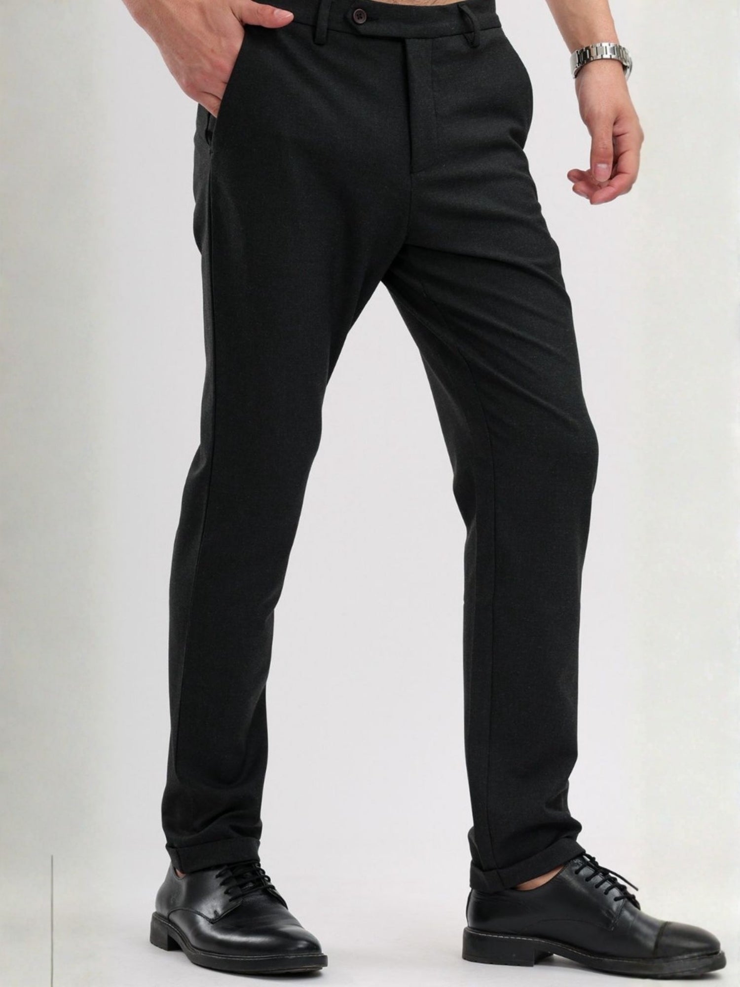 M Excess Charcoal Grey Tailored Trousers