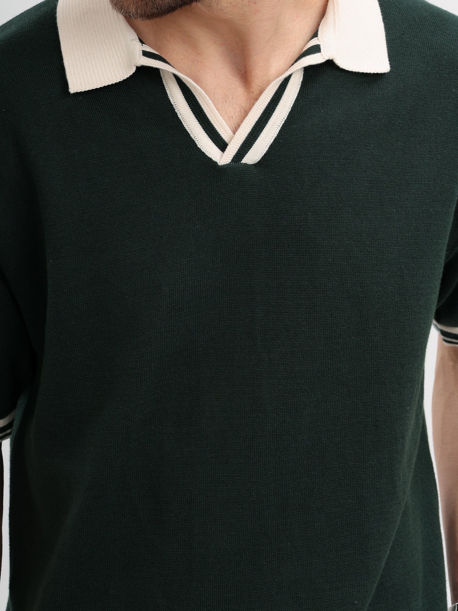 M Excess Green Knit Polo