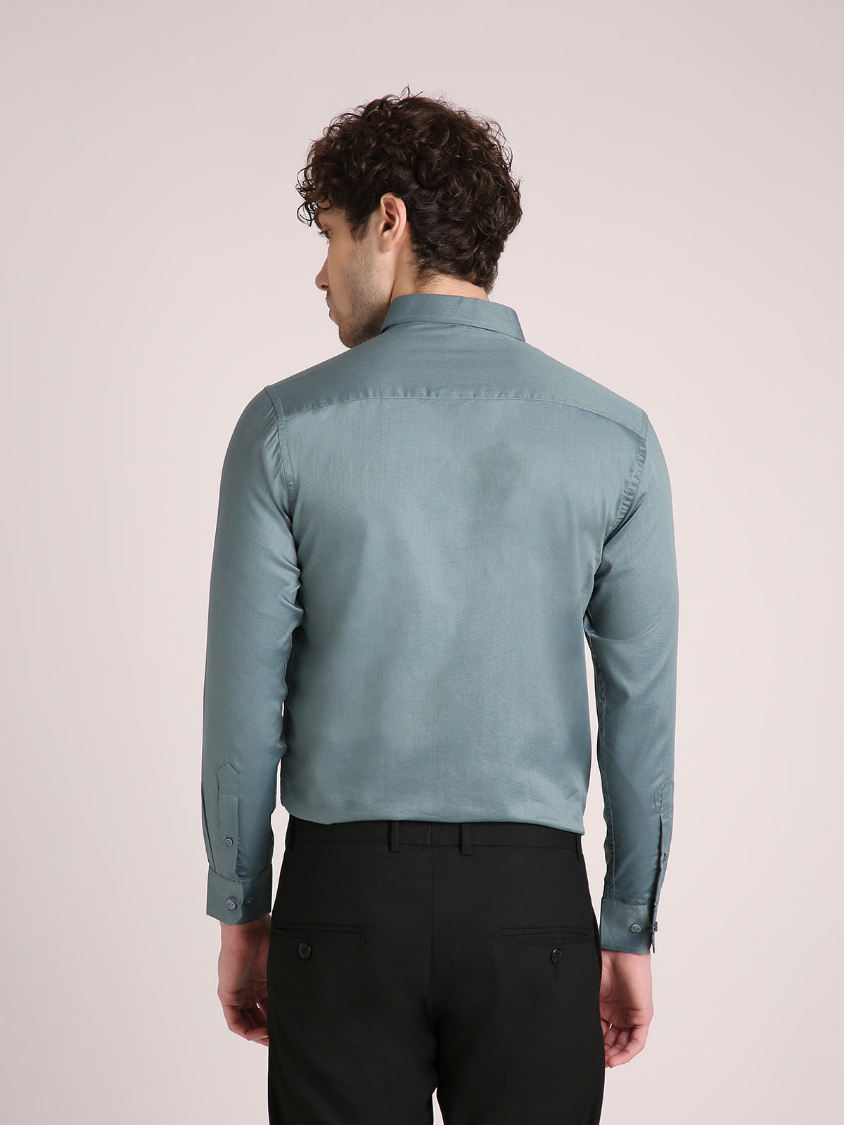 M Excess Solid Sea Foam Dress Shirt