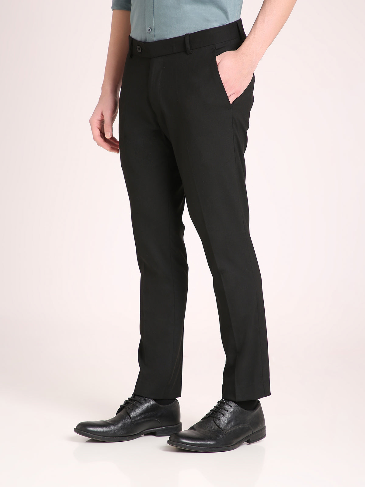 M Excess Black Everyday Formal Trousers