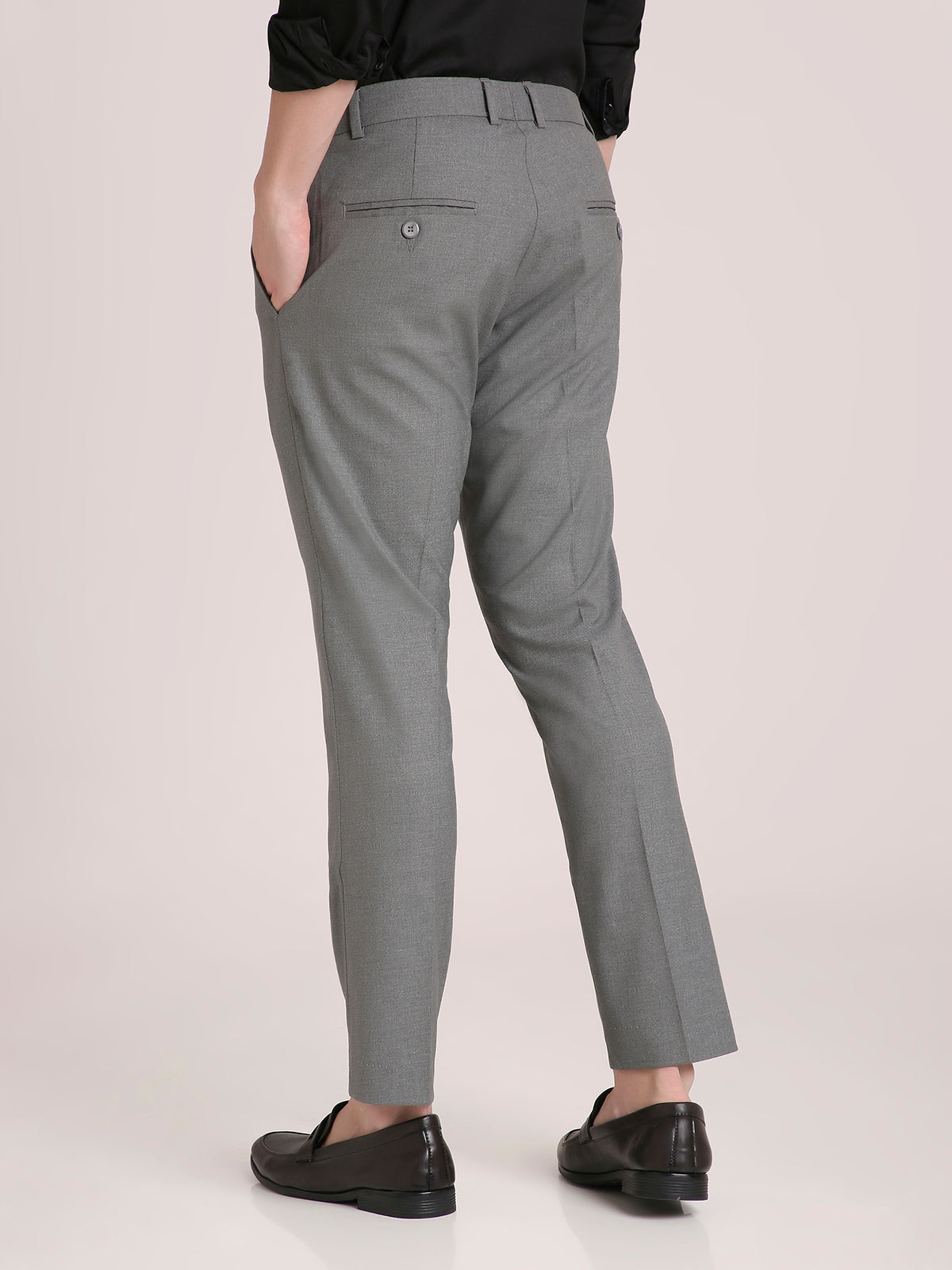 M Excess Grey Everyday Formal Trousers