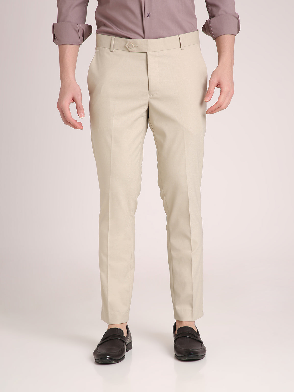 M Excess Khaki Everyday Formal Trousers