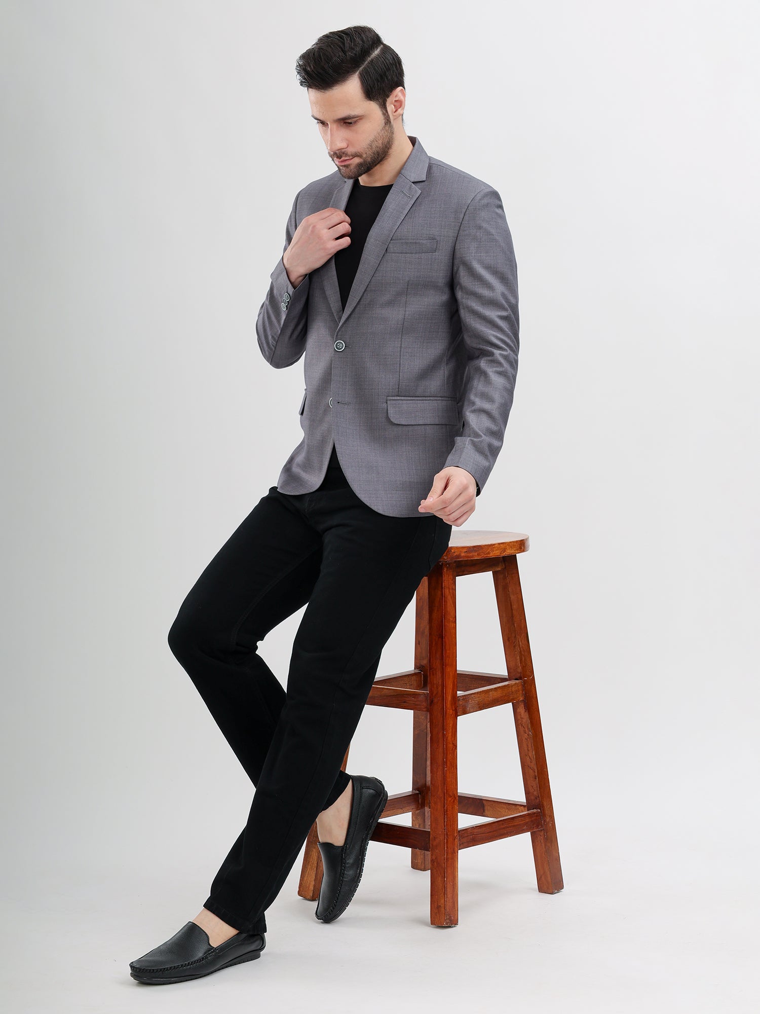 M Excess Grey Formal Blazer