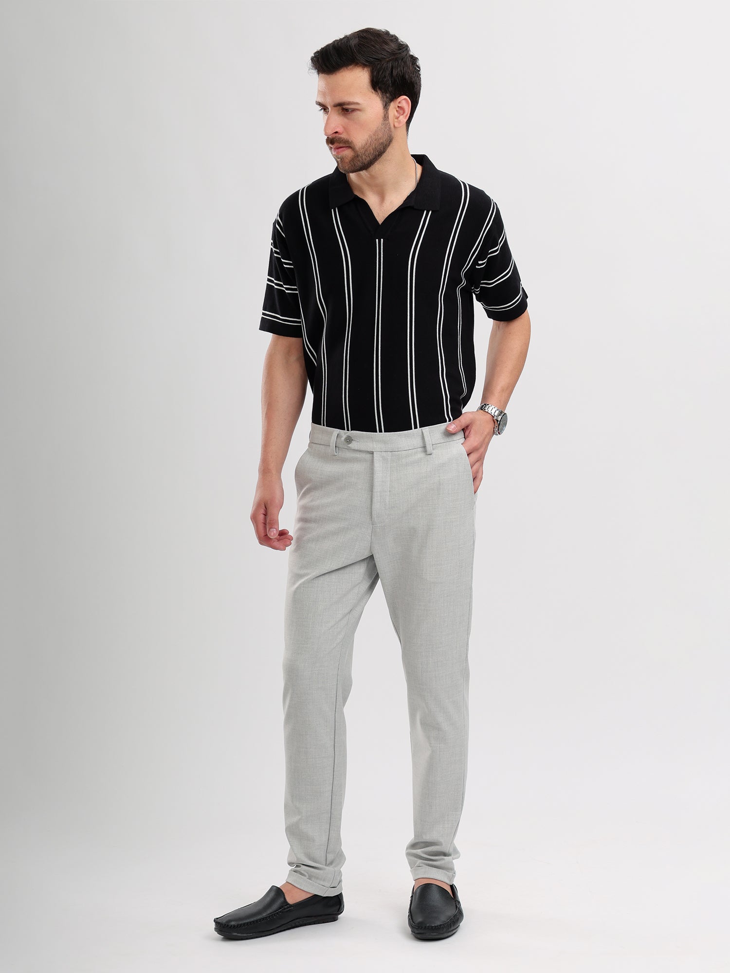 M Excess Slate Grey Tailored Trousers