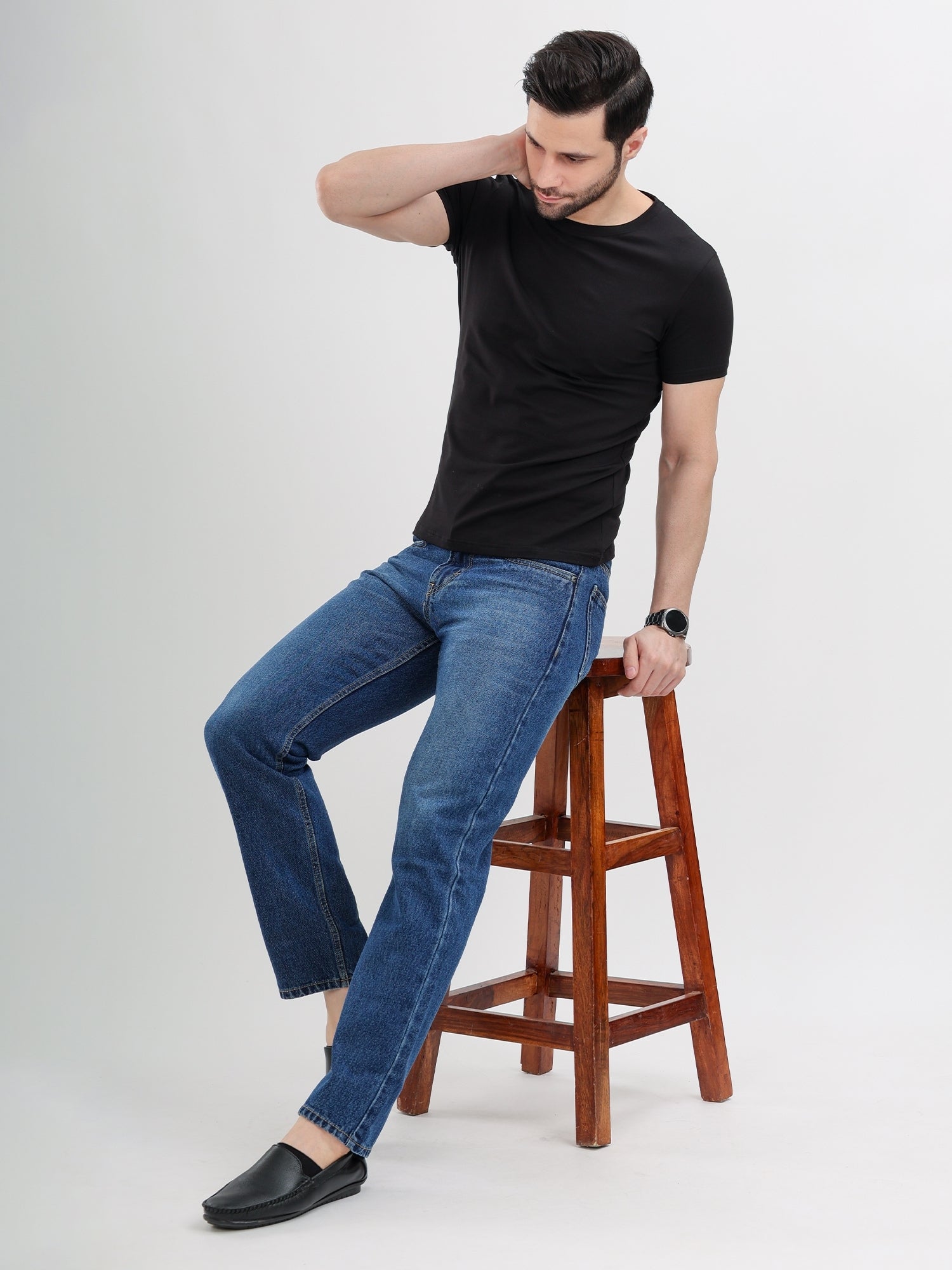 M Excess Blue Relaxed Fit Jeans