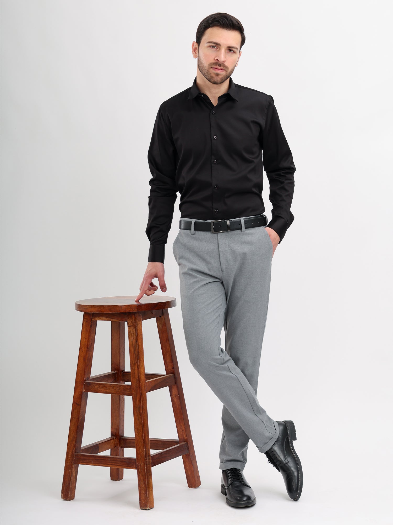 M Excess Black Signature Shirt