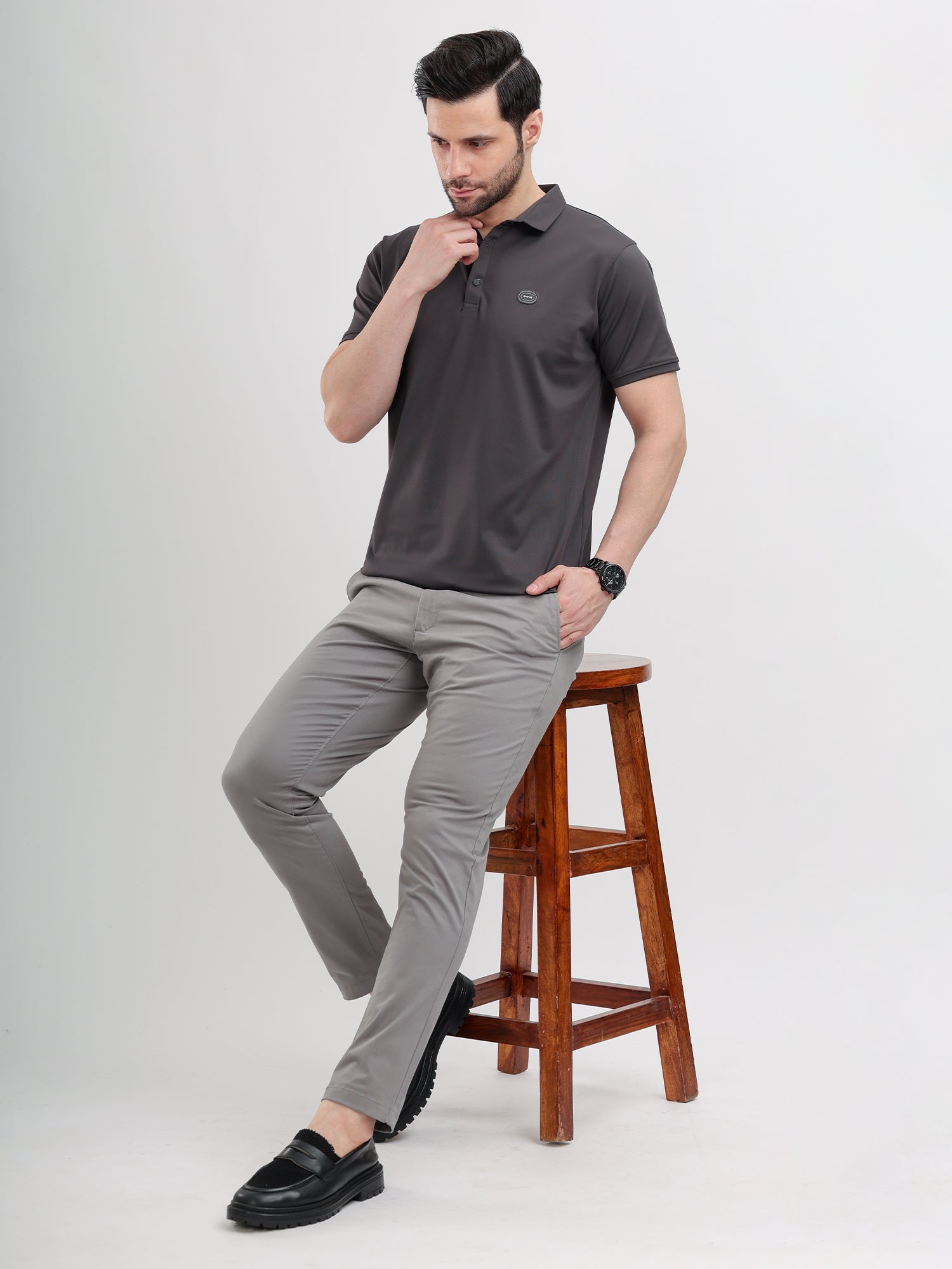 M Excess Dark Grey Classic Polo