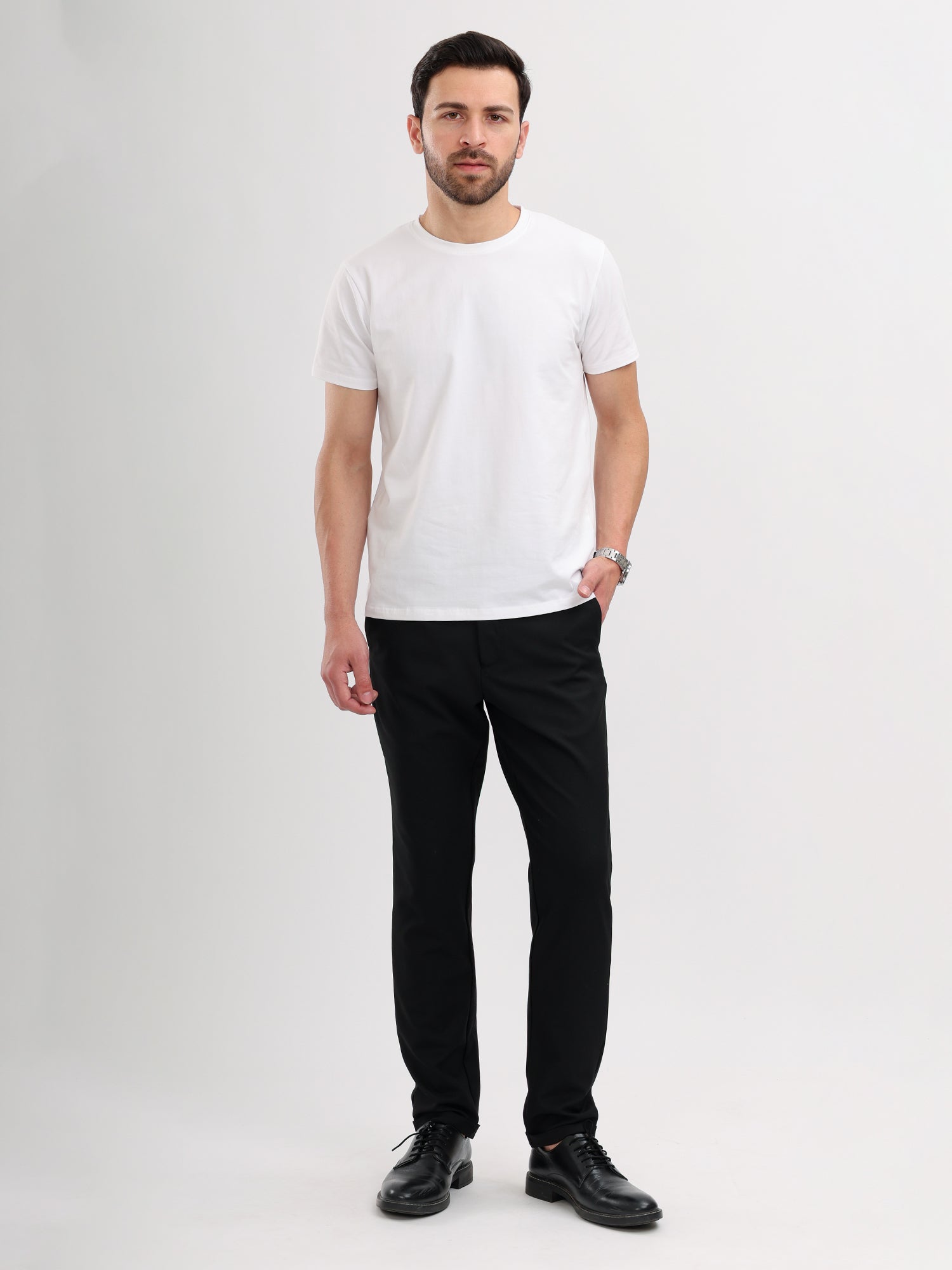 M Excess White Essential Crew Neck T-Shirts