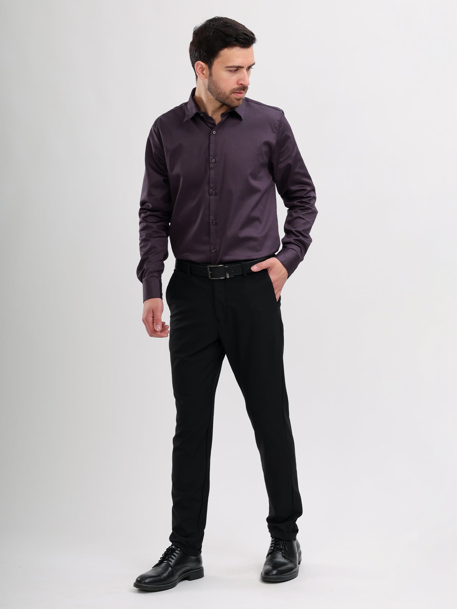 M Excess Dark Purple Signature Shirt