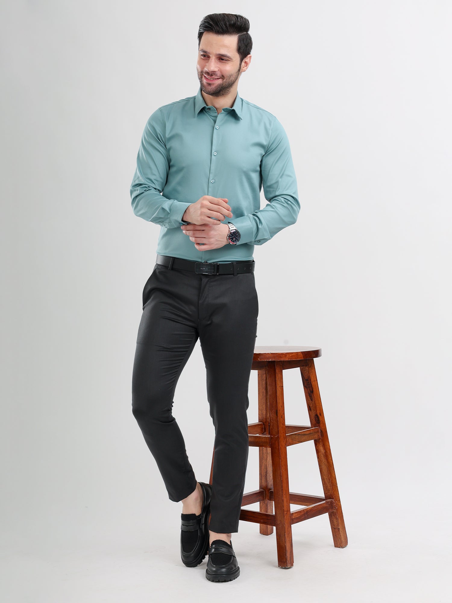 M Excess Turquoise Signature Shirt