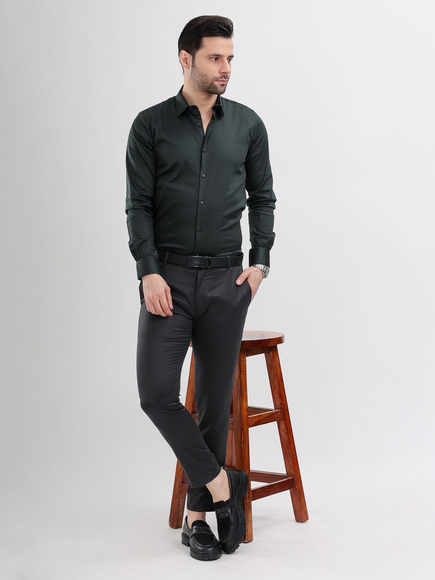 M Excess Slate Grey Everyday Formal Trousers