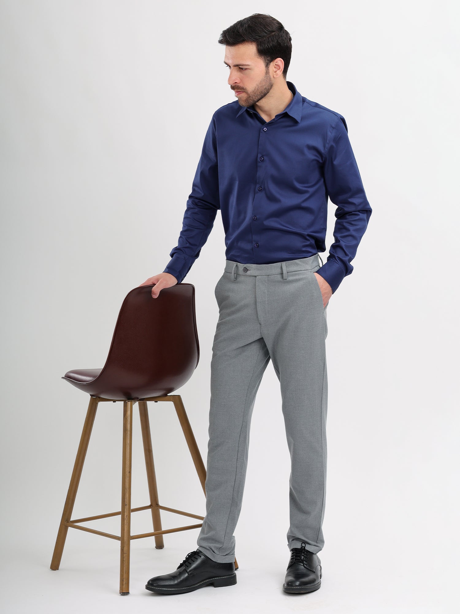 M Excess Grey Tailored Trousers