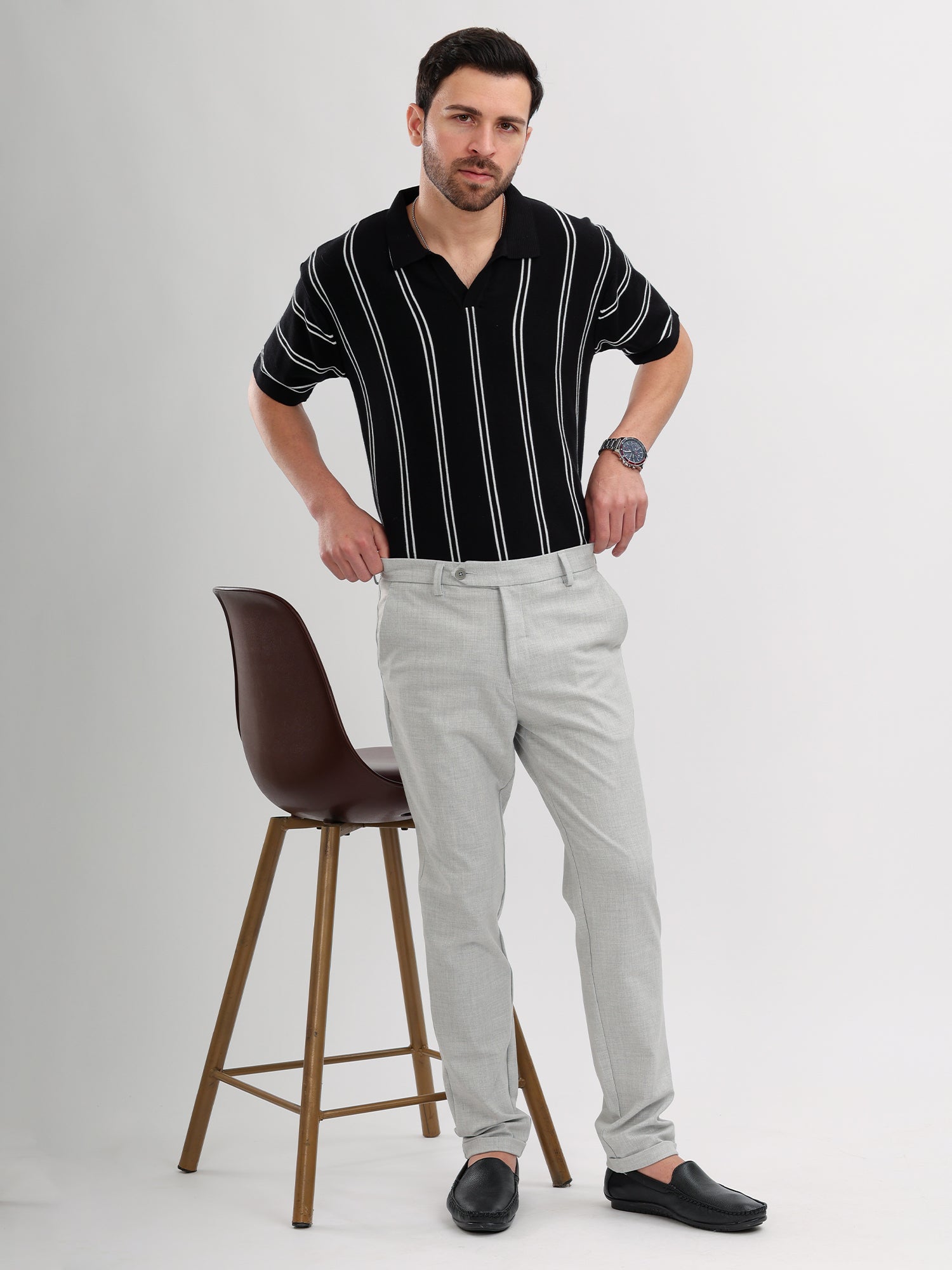 M Excess Slate Grey Tailored Trousers
