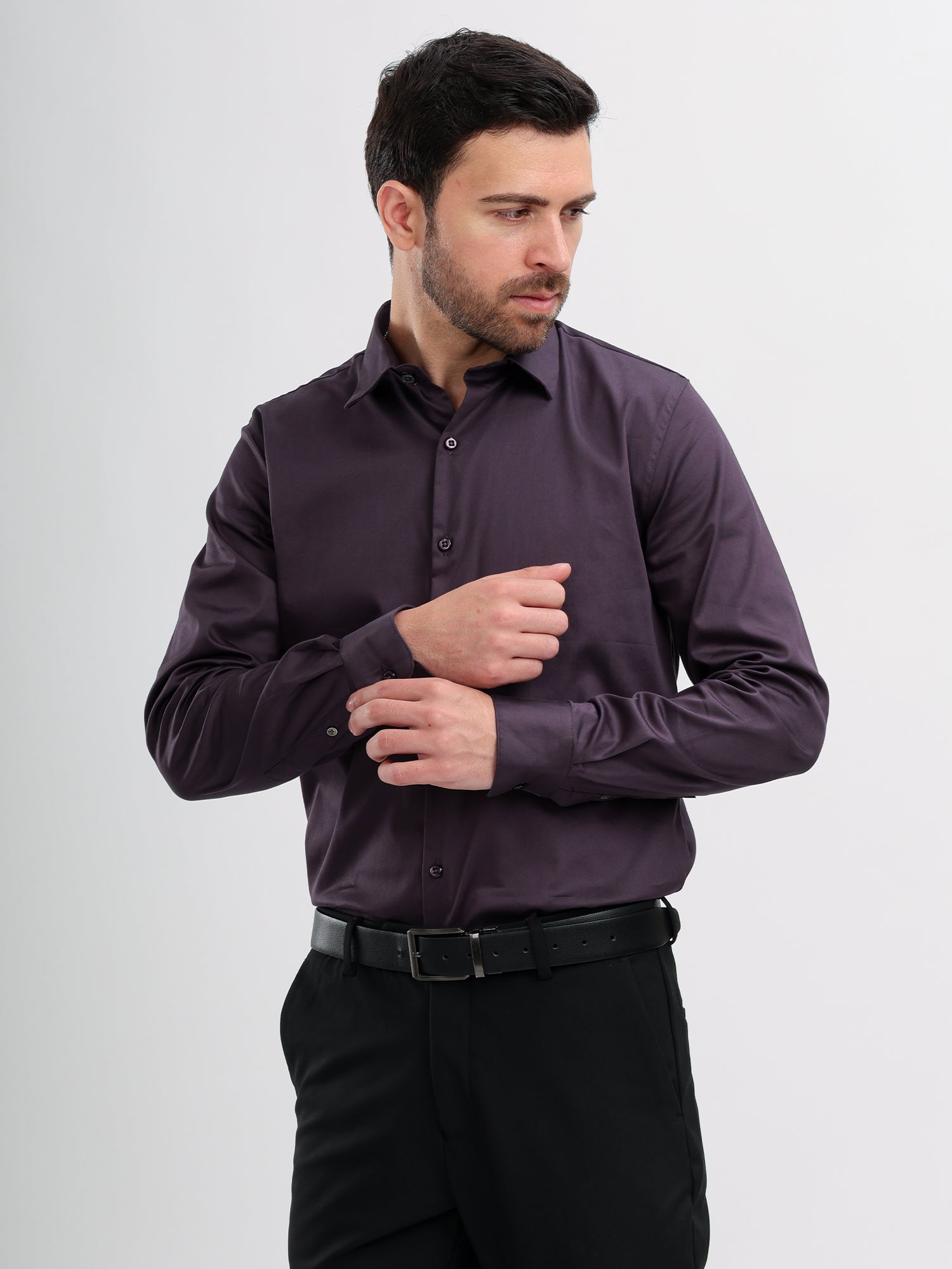 M Excess Dark Purple Signature Shirt