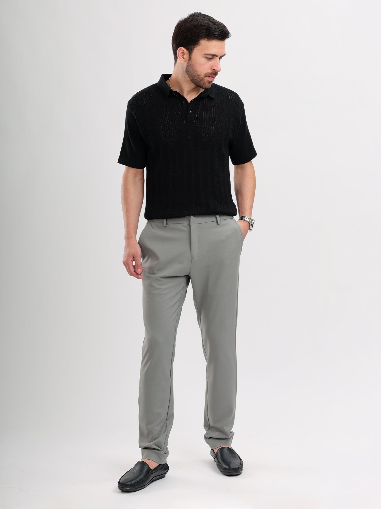 M Excess Light Grey Travel Pants