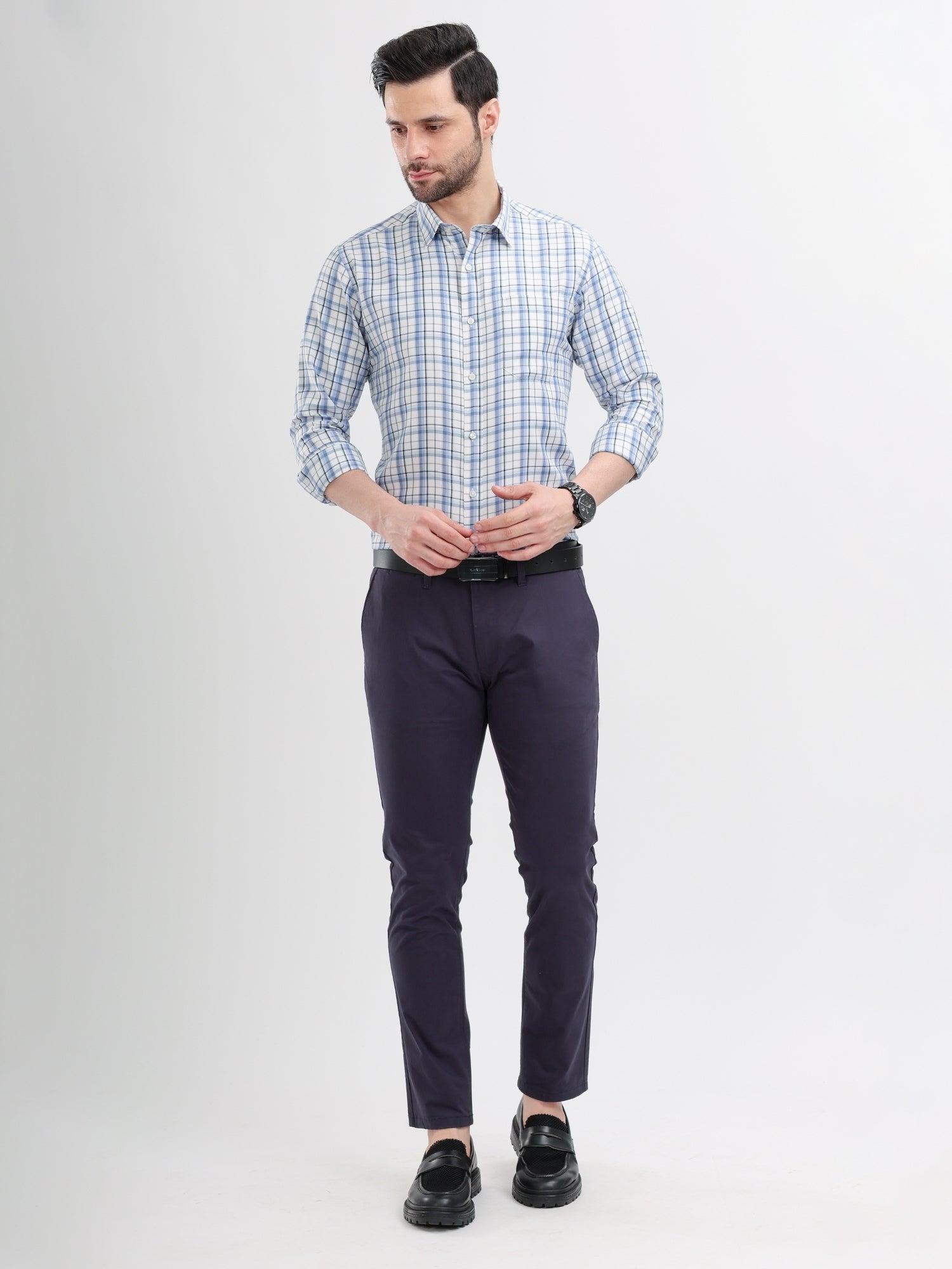 M Excess Navy Blue All Day Chinos