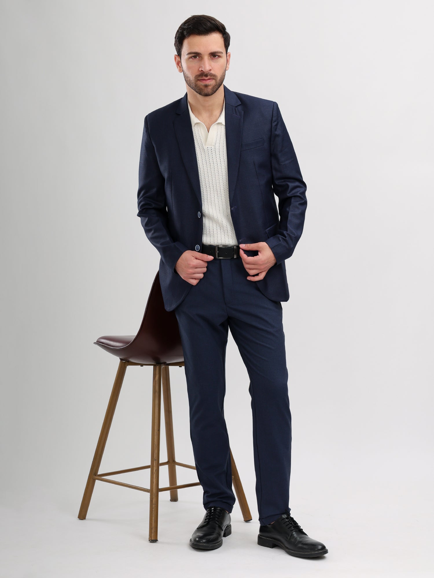 M Excess Navy Blue Formal Blazer