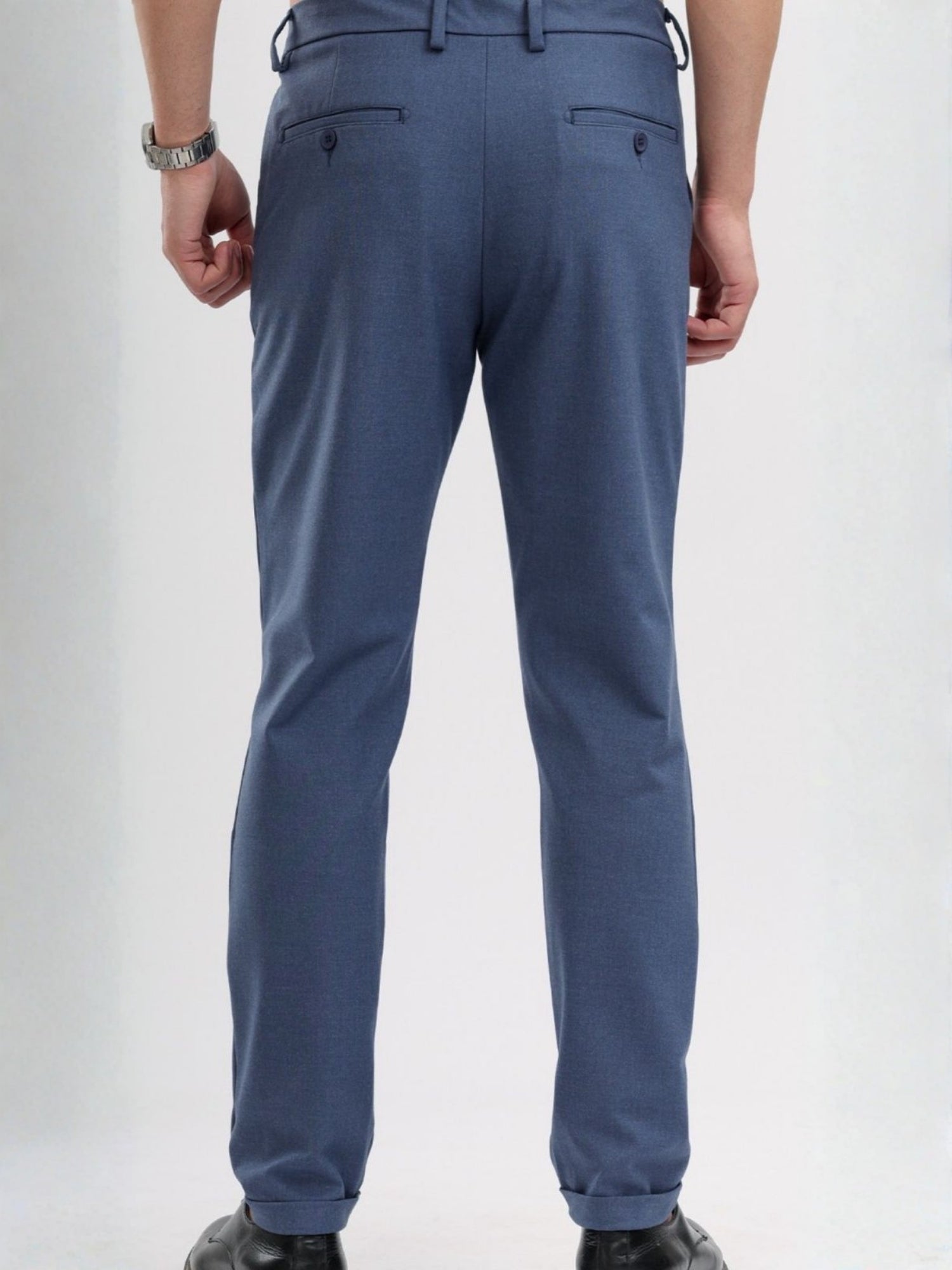 M Excess Blue Tailored Trousers