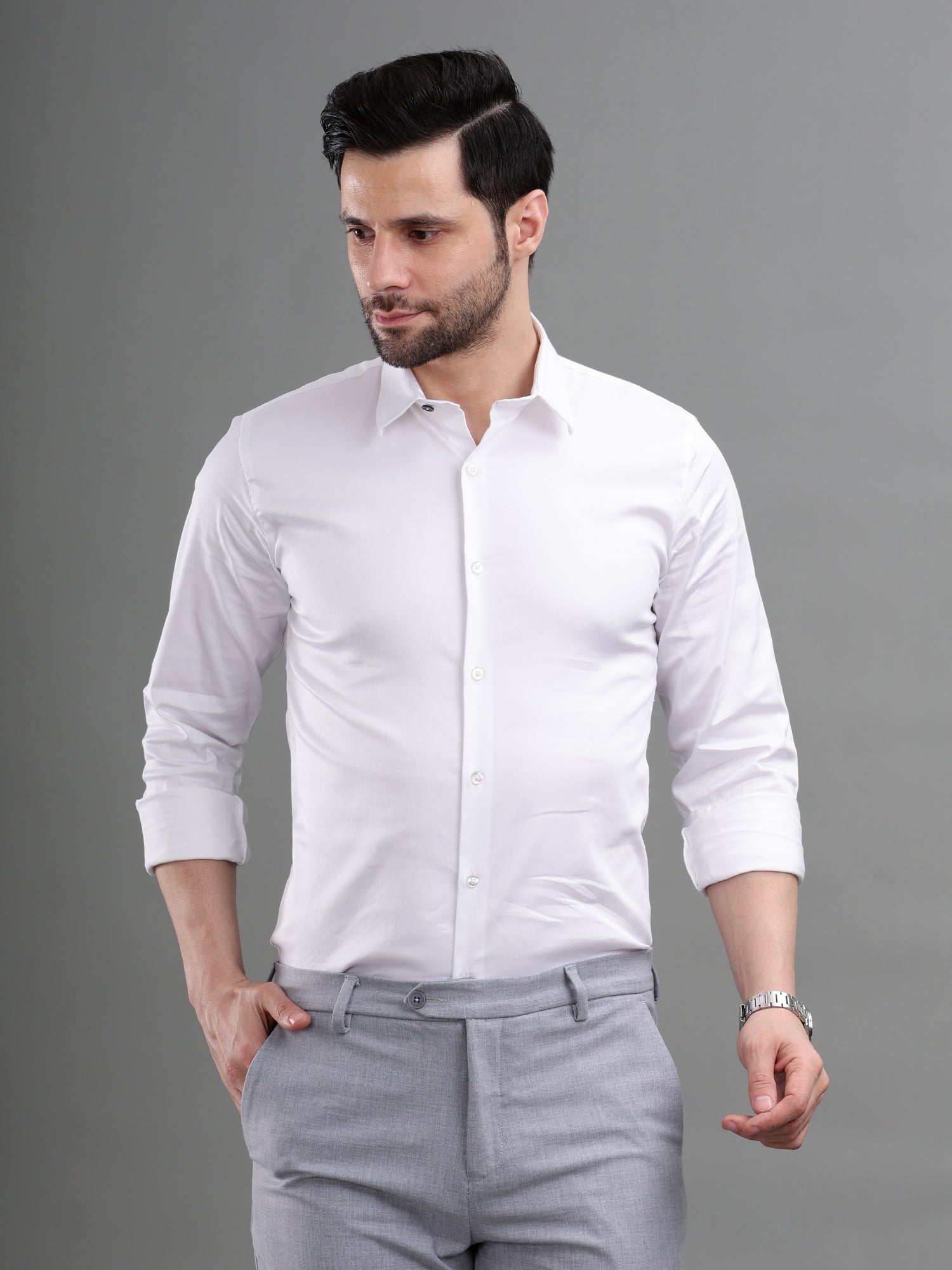 M Excess White Signature Shirt