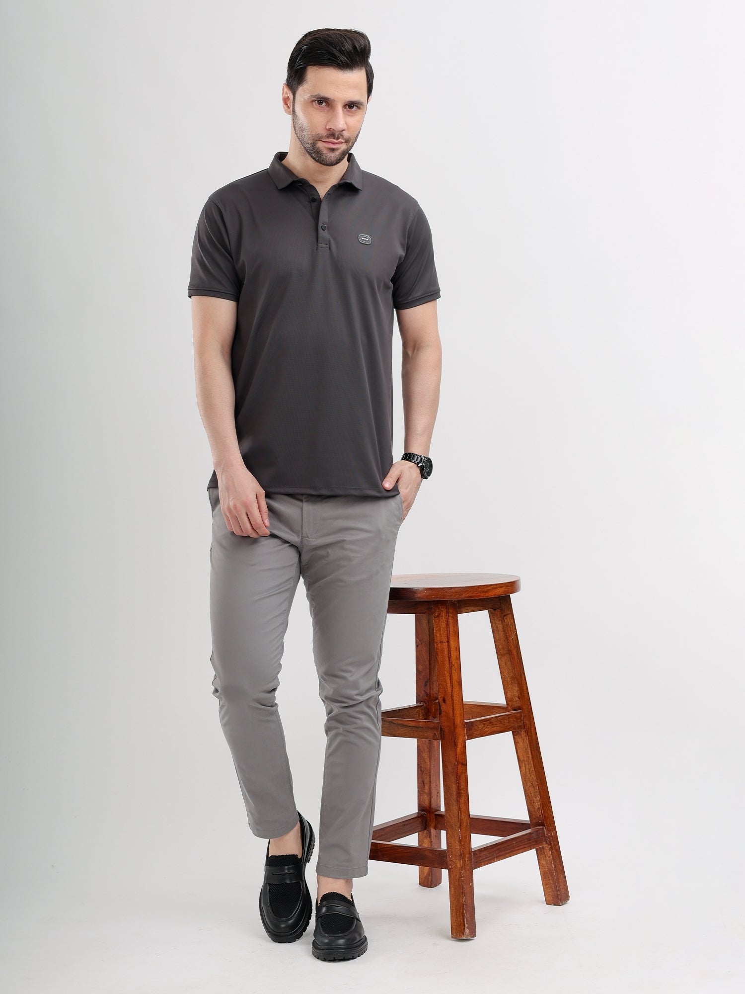 M Excess Grey All Day Chinos