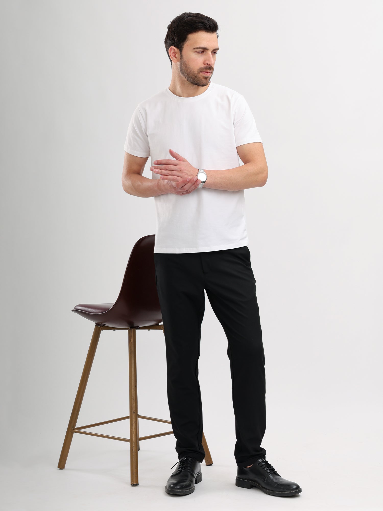 M Excess White Essential Crew Neck T-Shirts